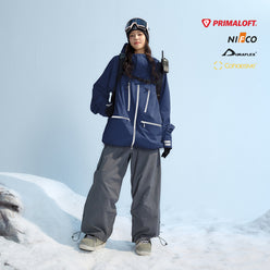 NANEND PRIMALOFT Cotton-Filled Windproof Waterproof Warm Snowsuit Set - Unisex