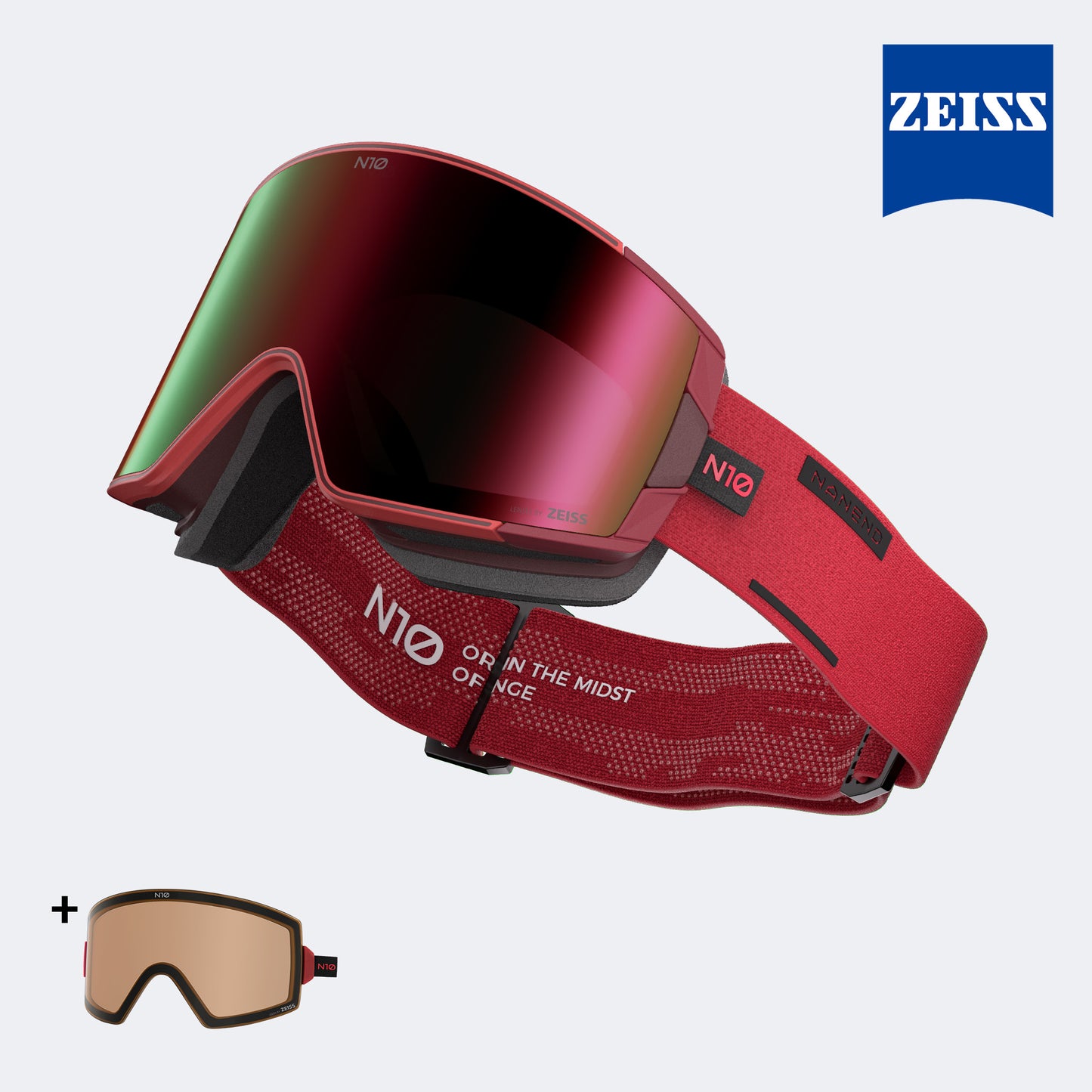 SNAP MASTER Zeiss HD Side-Open Magnetic Ski Goggles N10cs