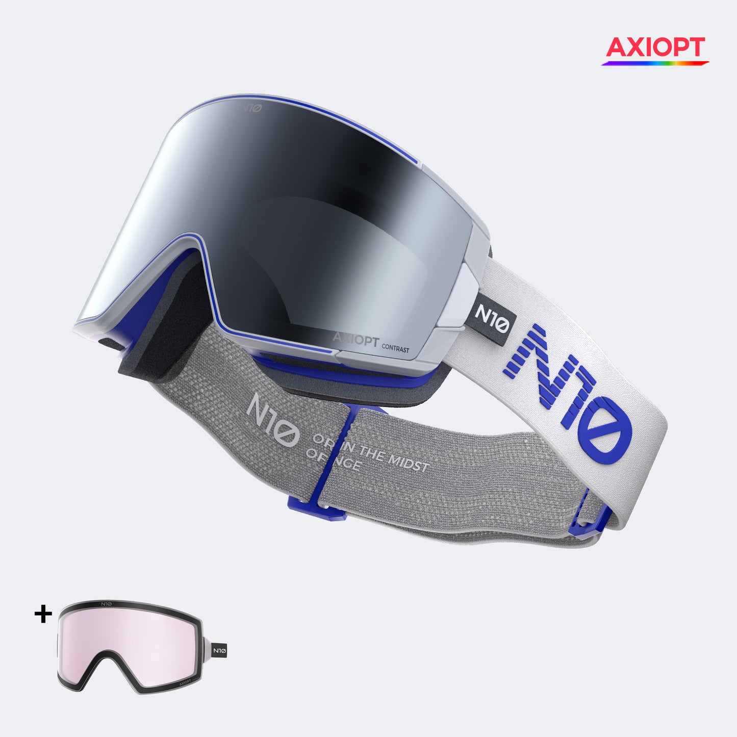 SNAP Master – AXIOPT High-Contrast Anti-Fog Magnetic Side Opening Ski Goggles N10