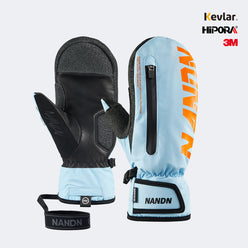 NANEND Built-in wrist support and stability, professional abrasion-resistant Kevlar ski gloves, unisex.