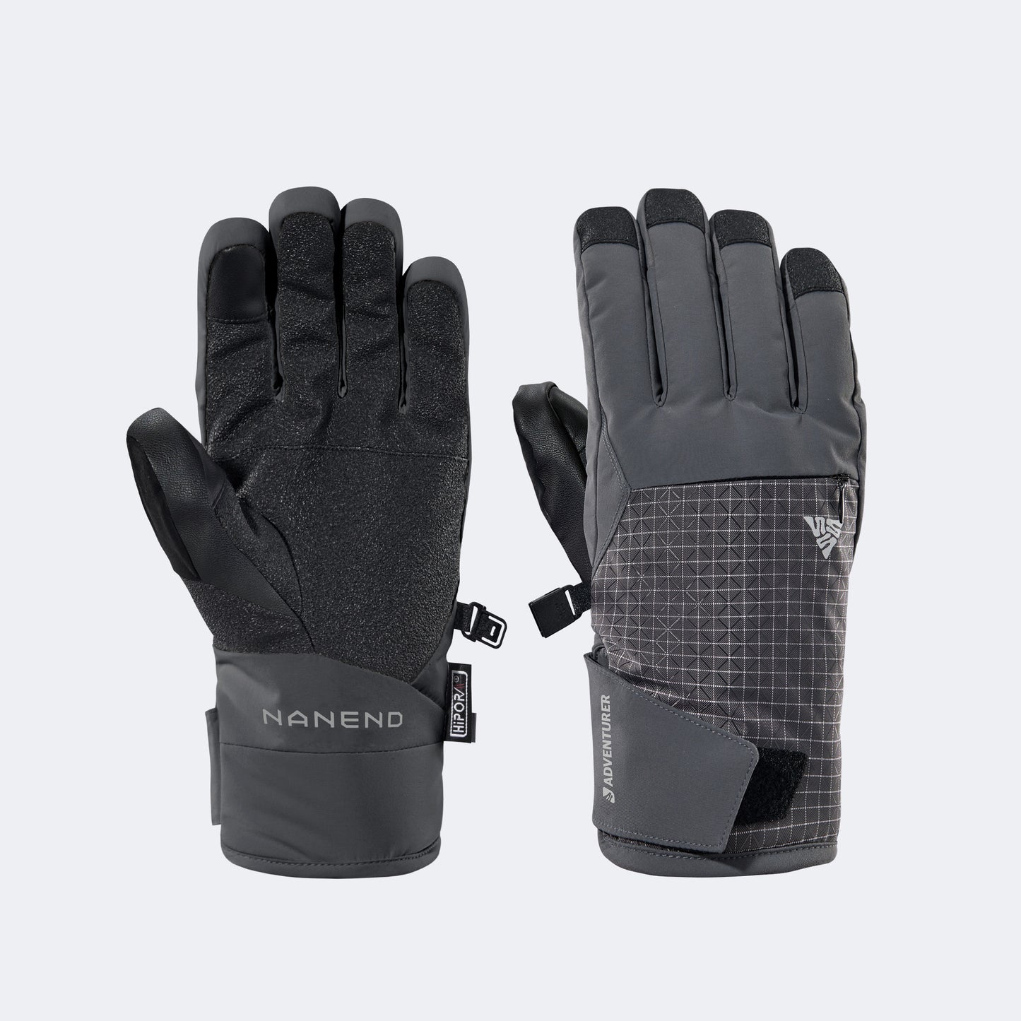 Gold Primaloft® Insulated Touchscreen Ski Gloves – Waterproof & Wear-Resistant