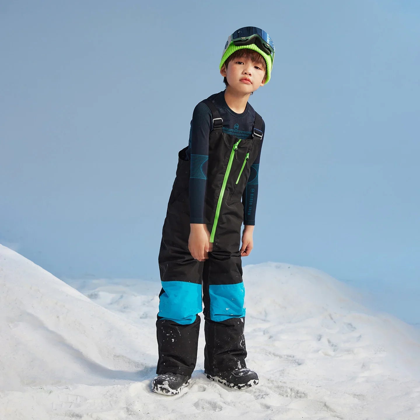 Pantalon de ski enfant NANEND, imperméable, chaud et résistant à l'usure. 