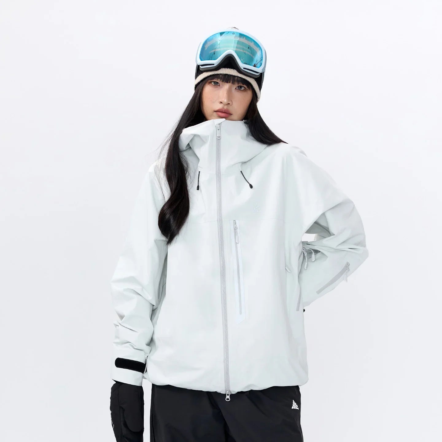 NANEND New 3L hard-shell waterproof reflective design & includes RECCO ski jacket -Unisex