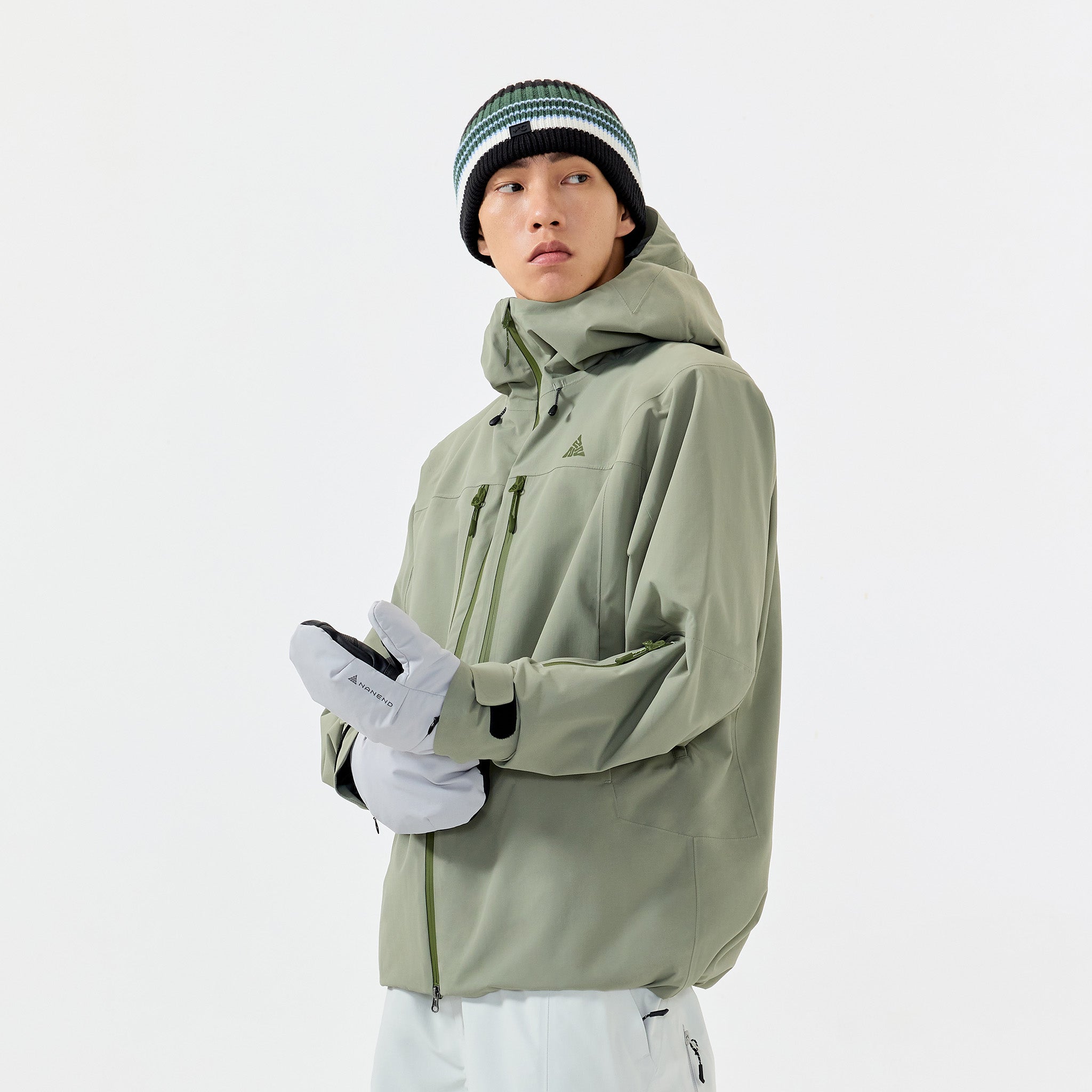 NANEND New 3L Partitioned Cotton-lined Waterproof and Warm Ski Jacket -Unisex