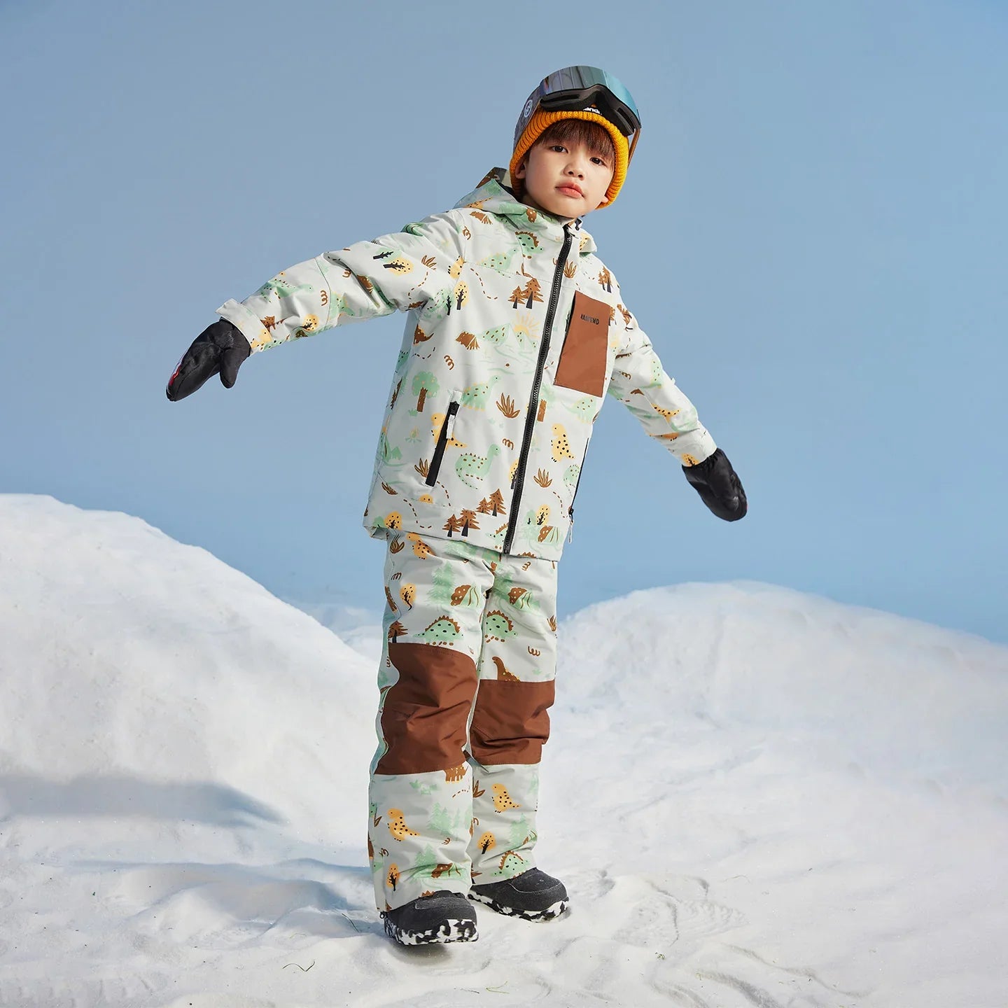 NANEND Warm & Waterproof Ski Suit for Boys and Girls
