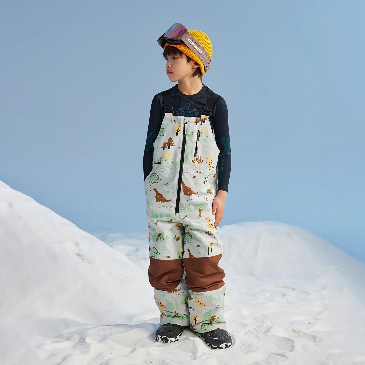 Pantalon de ski enfant NANEND, imperméable, chaud et résistant à l'usure. 