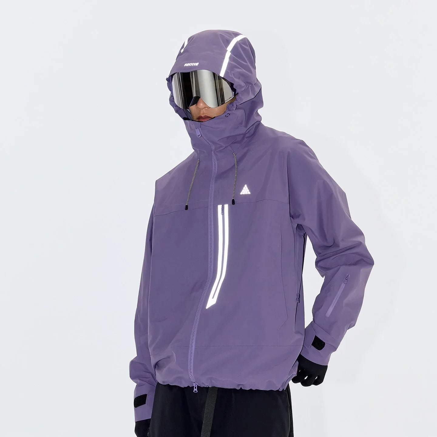 NANEND New 3L hard-shell waterproof reflective design & includes RECCO ski jacket -Unisex