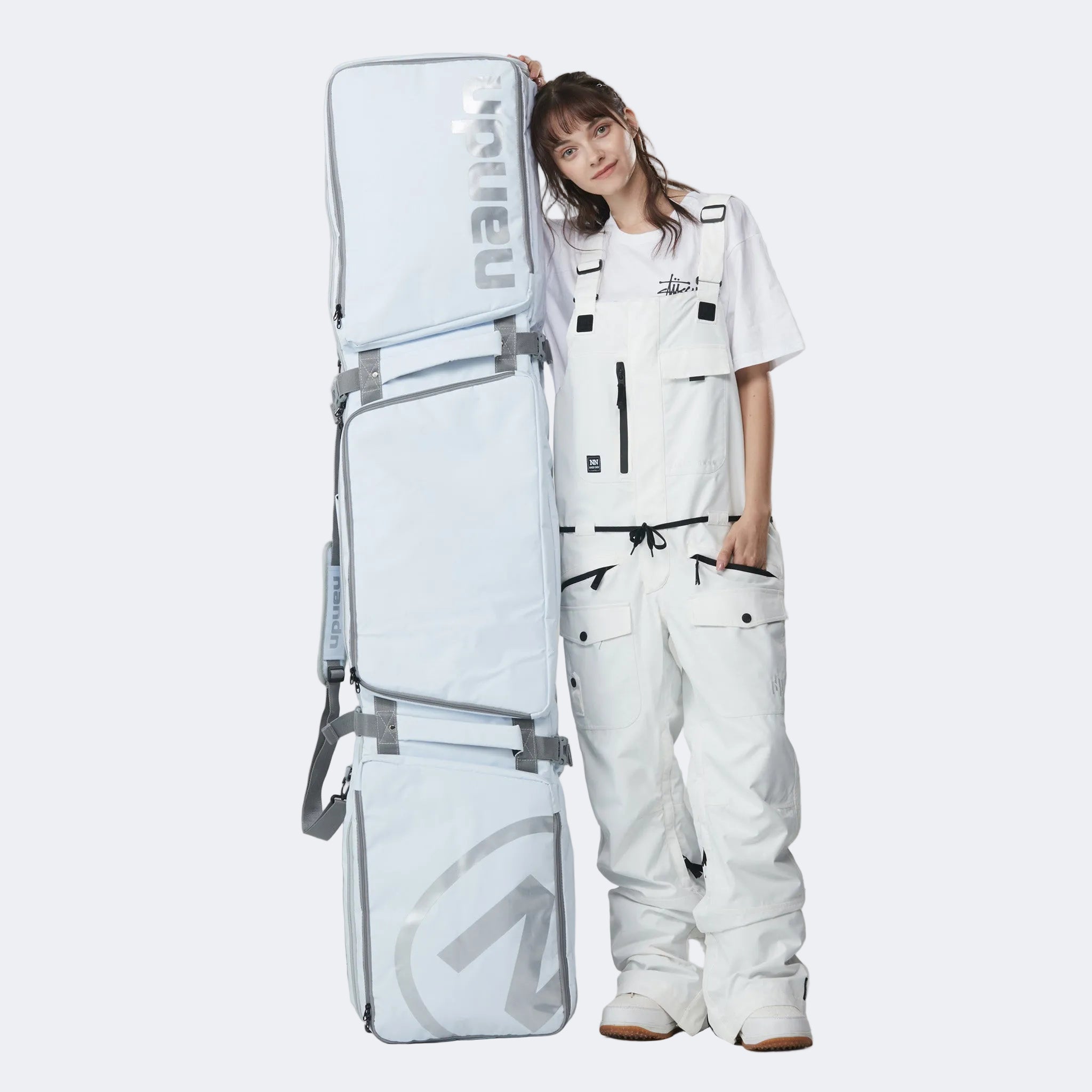 Large-Capacity Rolling Ski & Snowboard Bag with Wet-Dry Separation