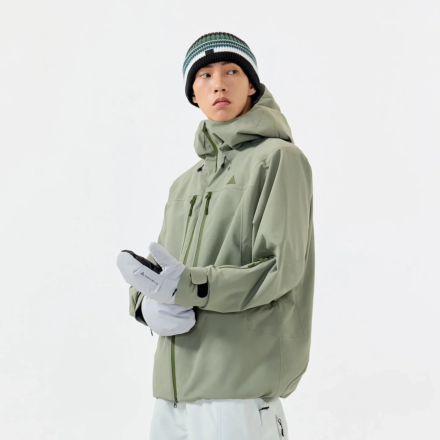 NANEND New 3L Partitioned Cotton-lined Waterproof and Warm Ski Jacket -Unisex