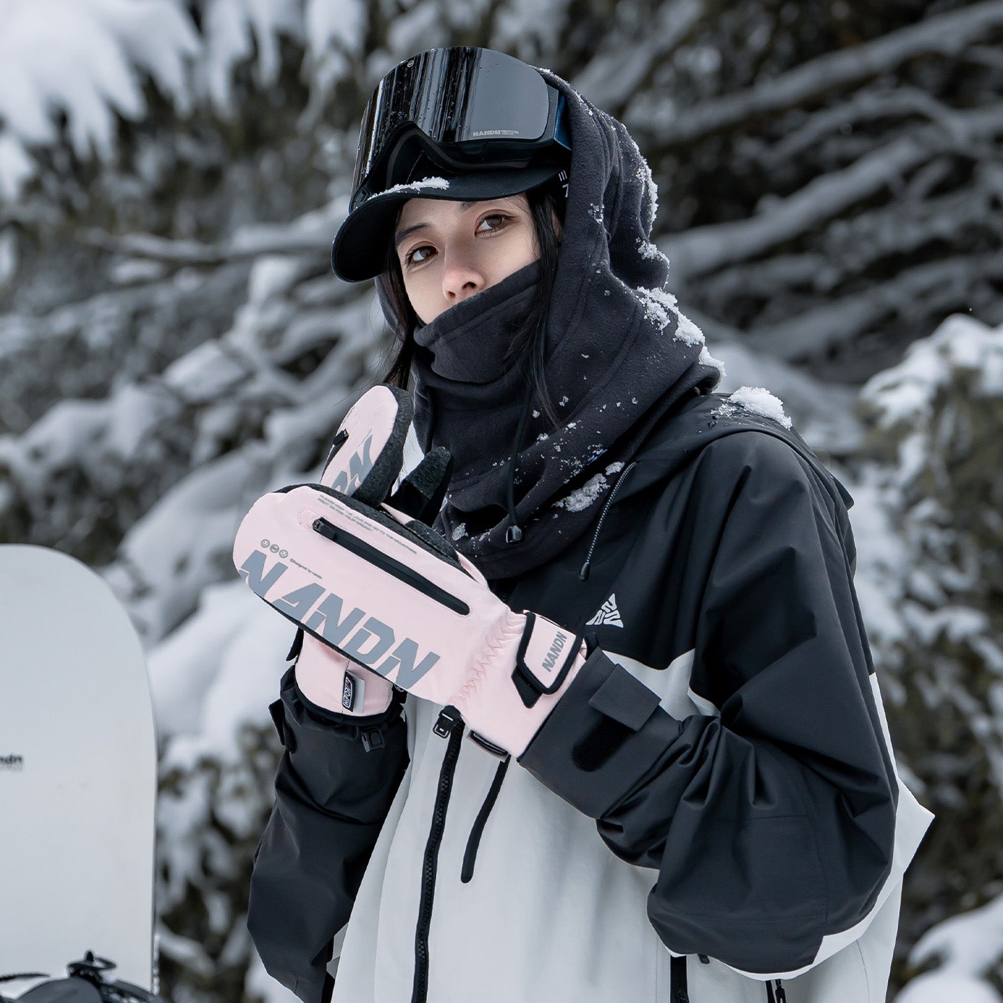 NANEND Built-in wrist support and stability, professional abrasion-resistant Kevlar ski gloves, unisex.