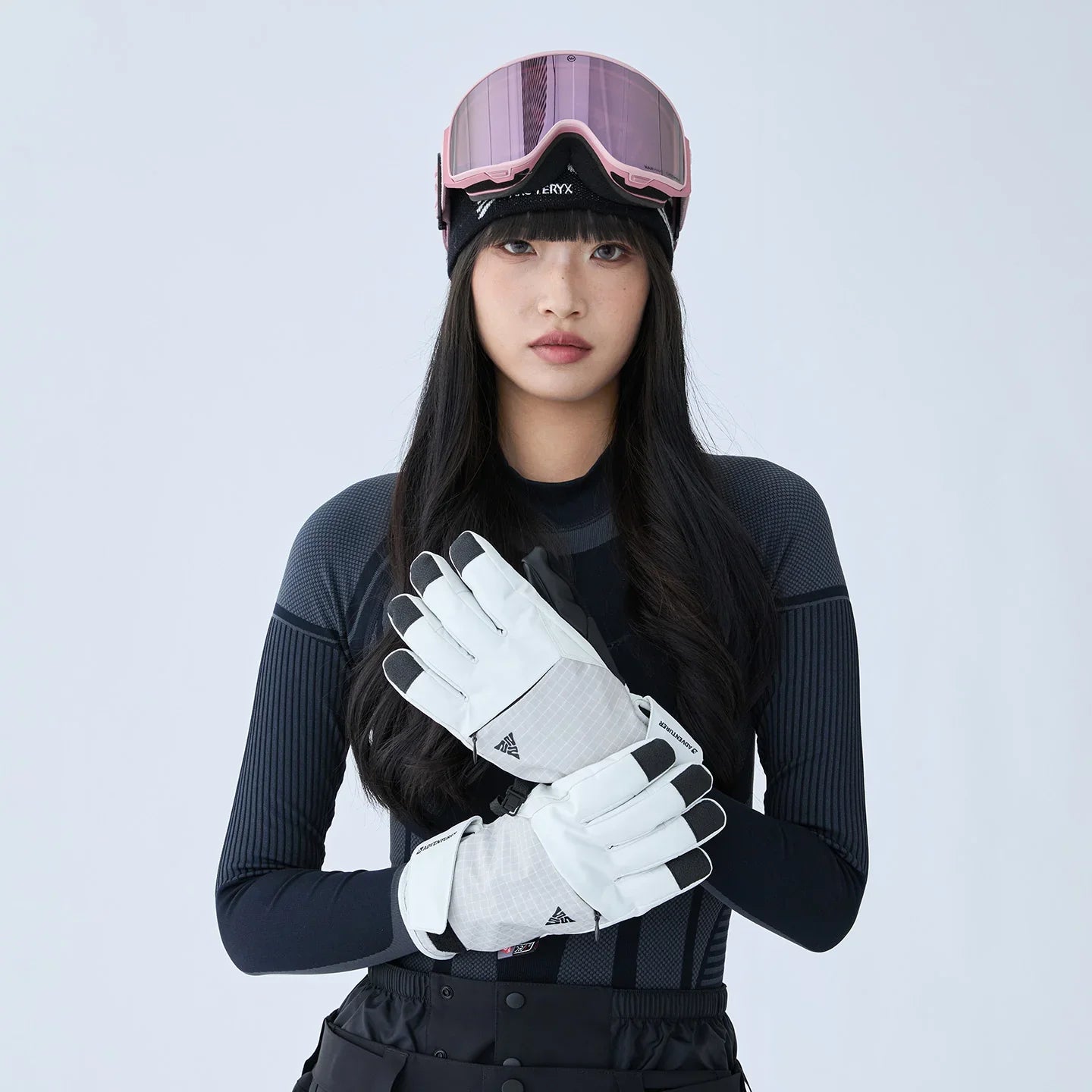 NANEND Five-finger reinforced palm waterproof professional ski gloves