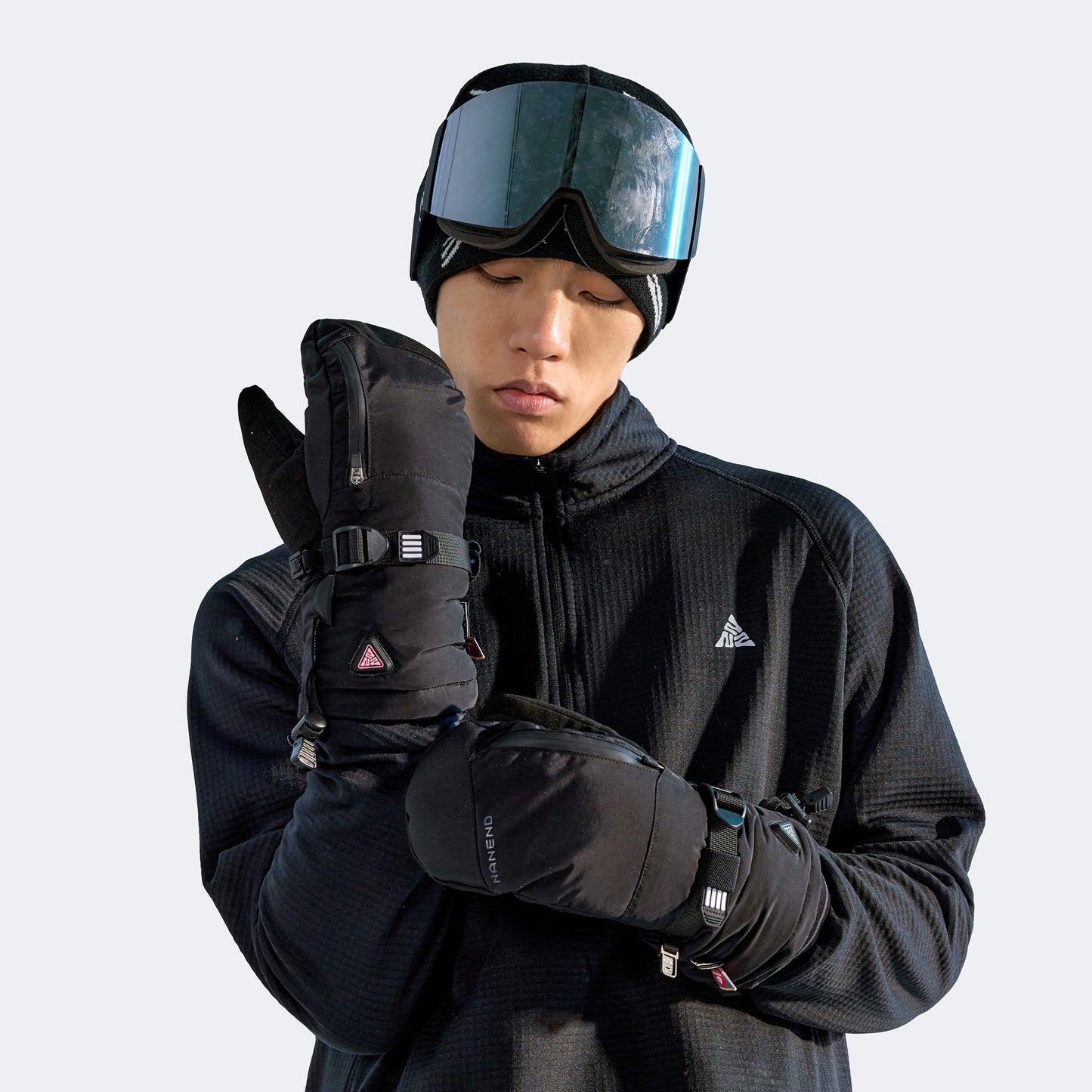 Cordura® Wear-Resistant Heated Ski Gloves