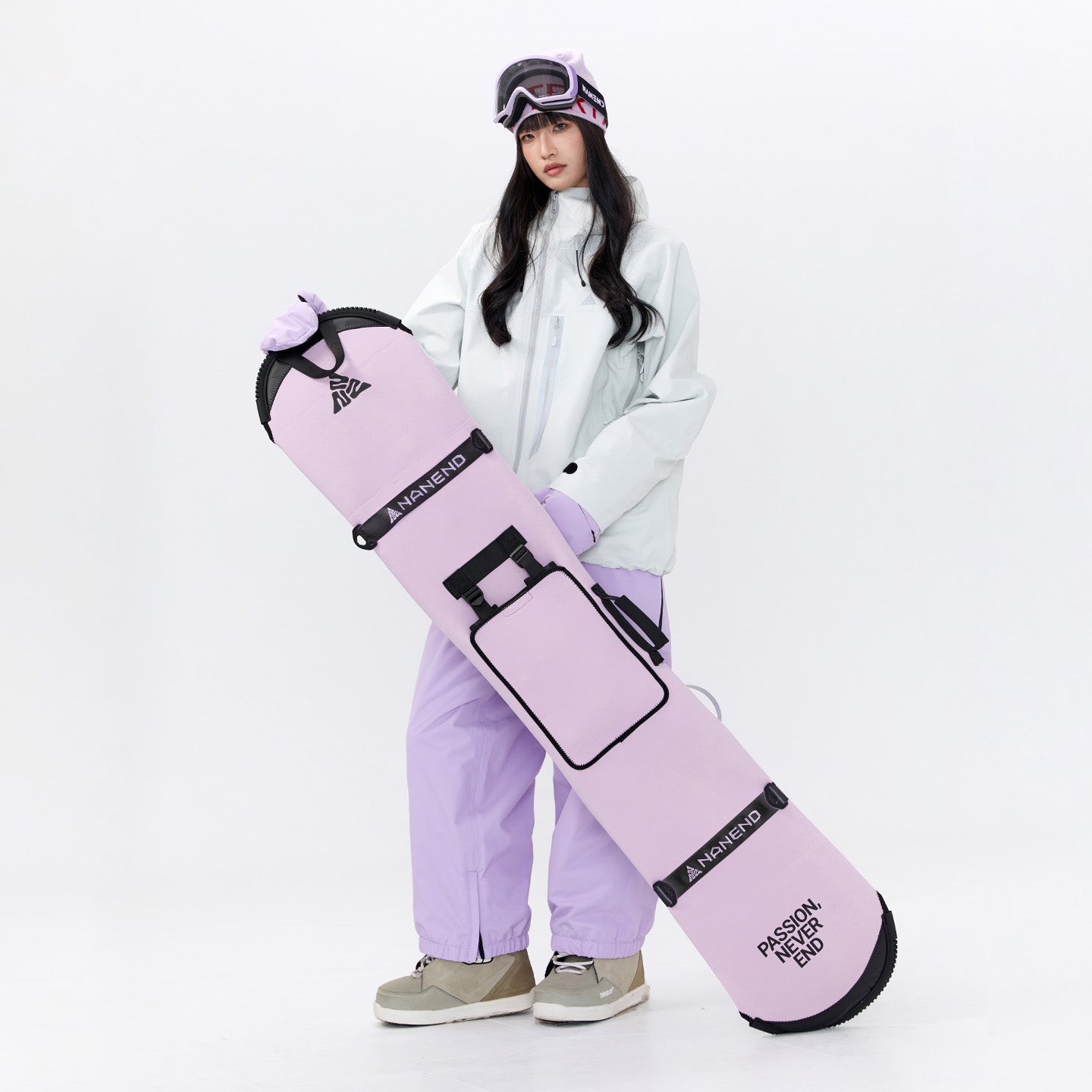 NANEND Thickened Single/Double Shoulder Ski Protection Sleeve + Helmet Carry