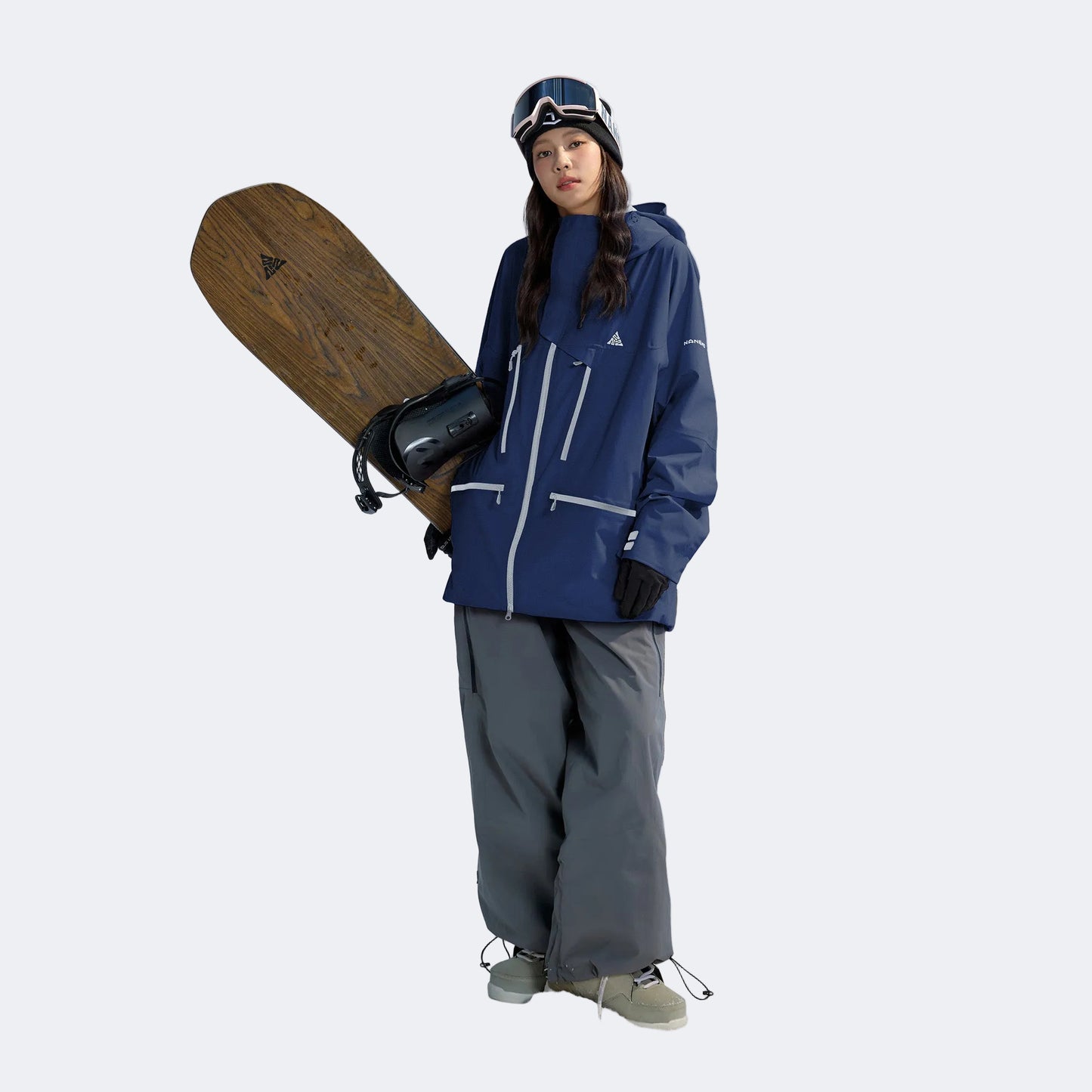 NANEND 25 Neuer winddichter, wasserdichter und warmer Snowboardanzug aus Baumwollmischgewebe für Damen und Herren 