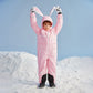 NANEND Warm & Waterproof Children's One-Piece Ski Suit for Boys and Girls