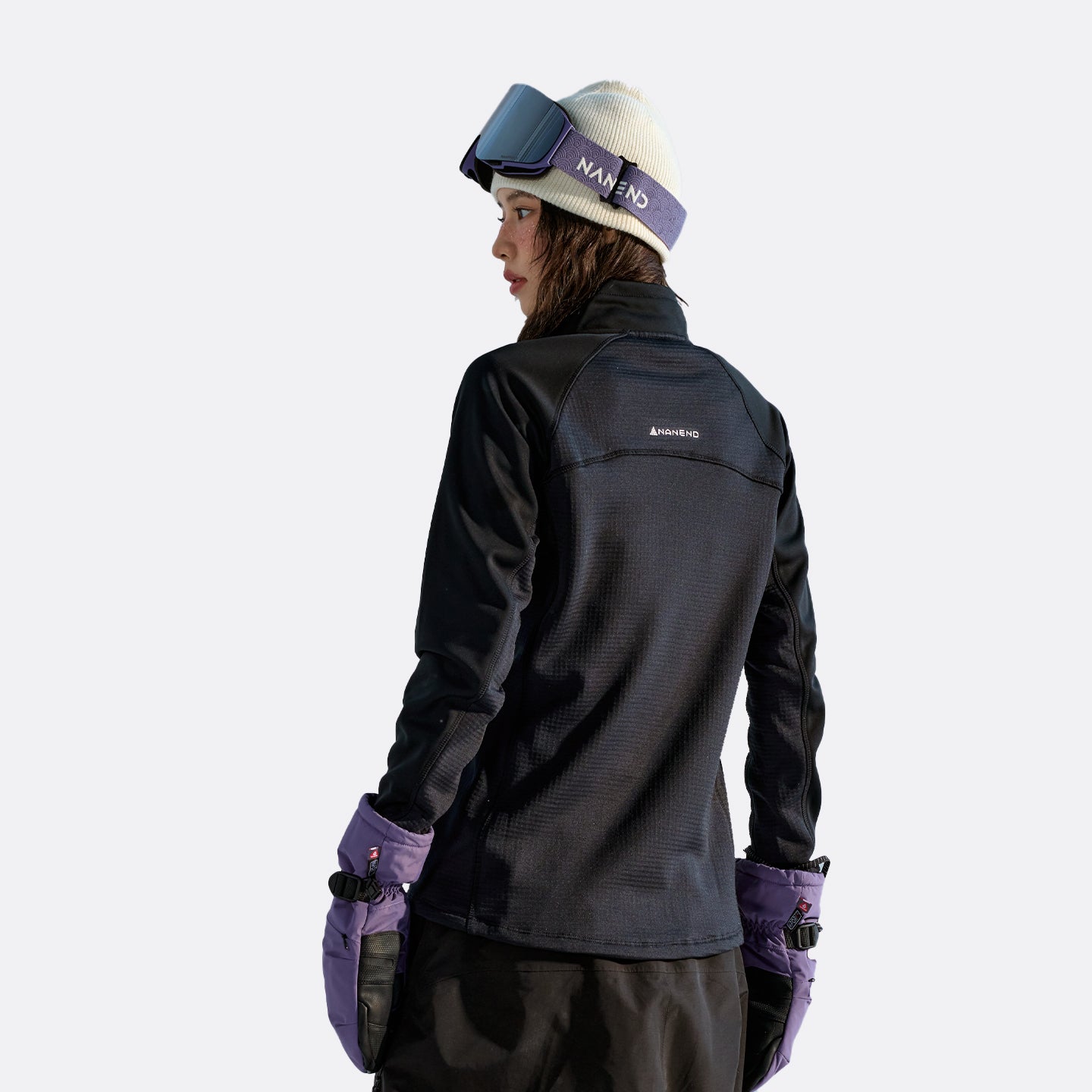 NANEND 25 New Style Warm, Moisture-wicking, Antibacterial Fleece Midlayer Outdoor Ski Suit for Women