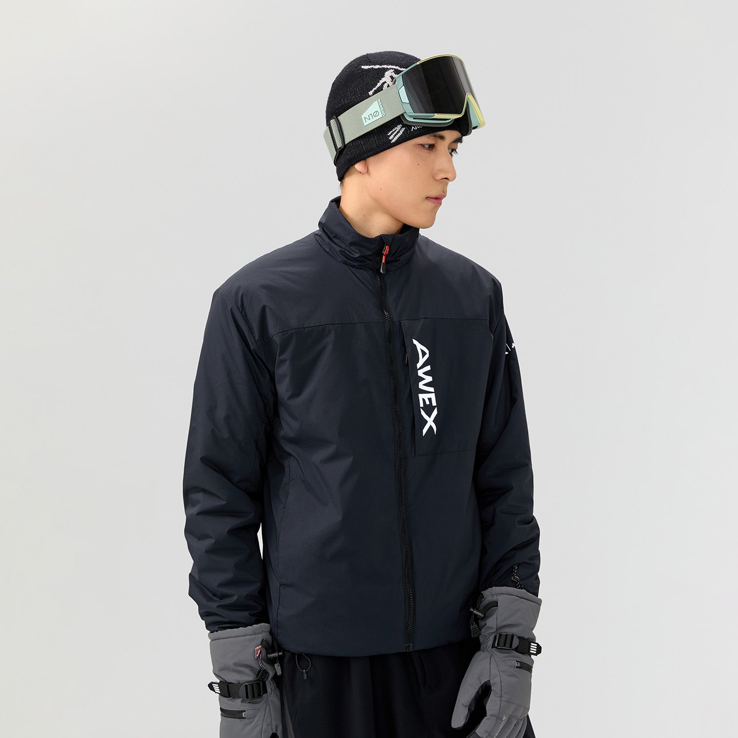 NANEND & AWEX Collaboration New P-Cotton Warm Ski Mid-Layer Jacket