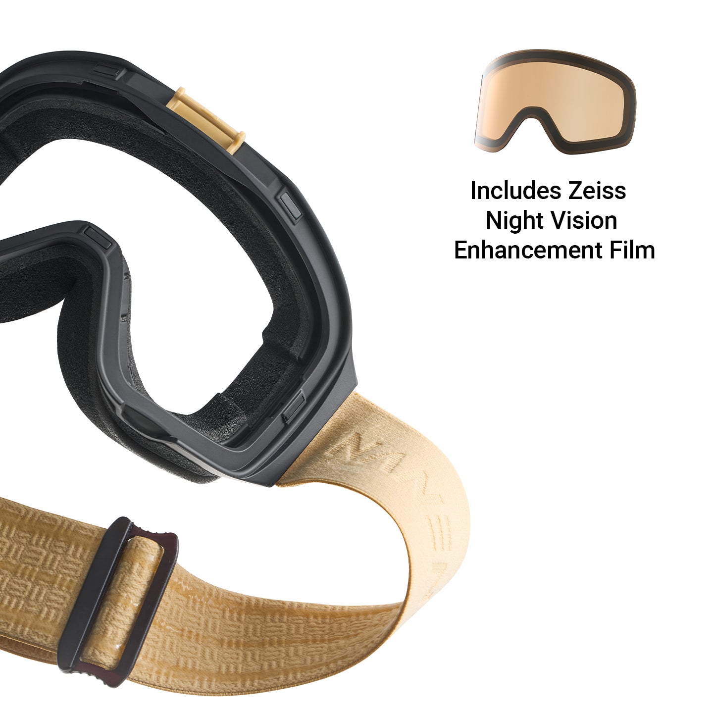 NANEND ZEISS Ski Goggles Dual Lens with OTG NG17pro