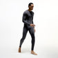 NANEND & AWEX Collaboration Merino Wool Ski Quick-Drying Jacket with Gradient Compression and Knitzone X Style for Men