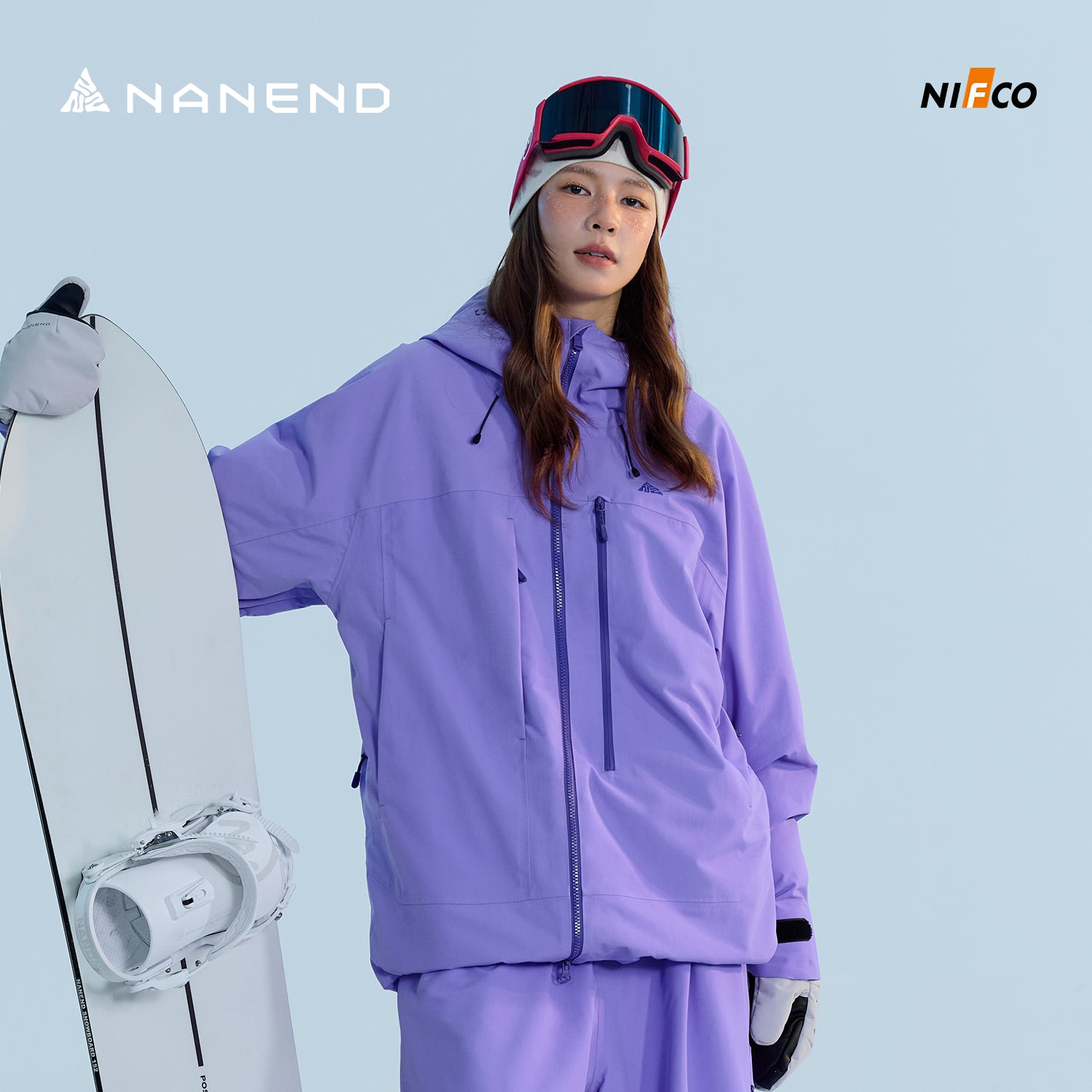 NANEND Skyline men's and women's RECCO ski jacket 3L laminated Arc snowboard suit