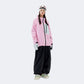 Baby pink jacket +black pants
