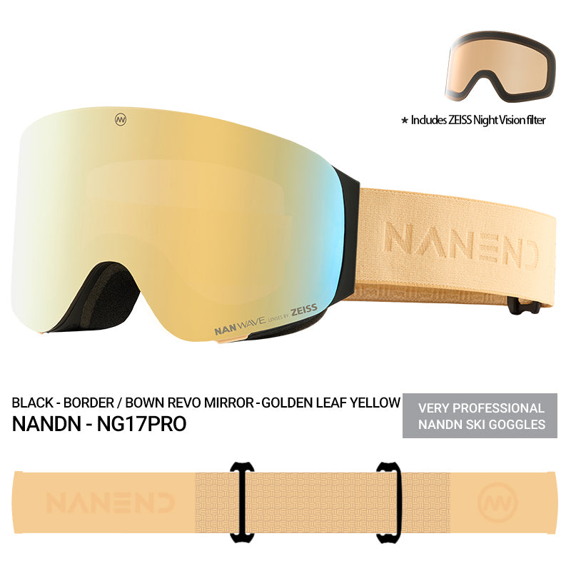NANEND Zeiss ski goggles professional flip-up snow goggles single and double board goggles NG17Pro