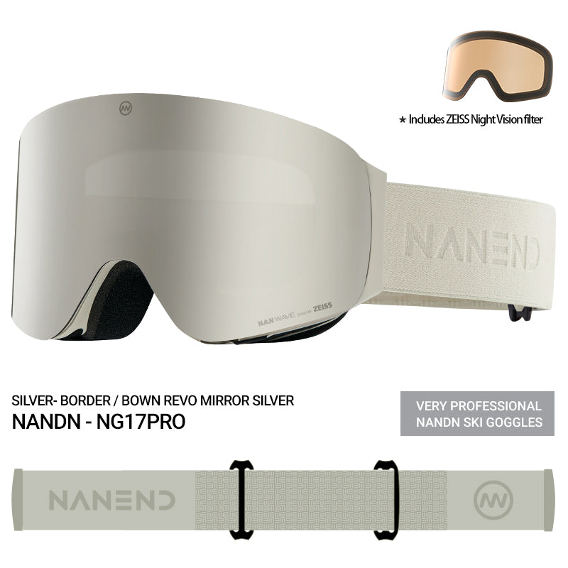 NANEND Zeiss ski goggles professional flip-up snow goggles single and double board goggles NG17Pro