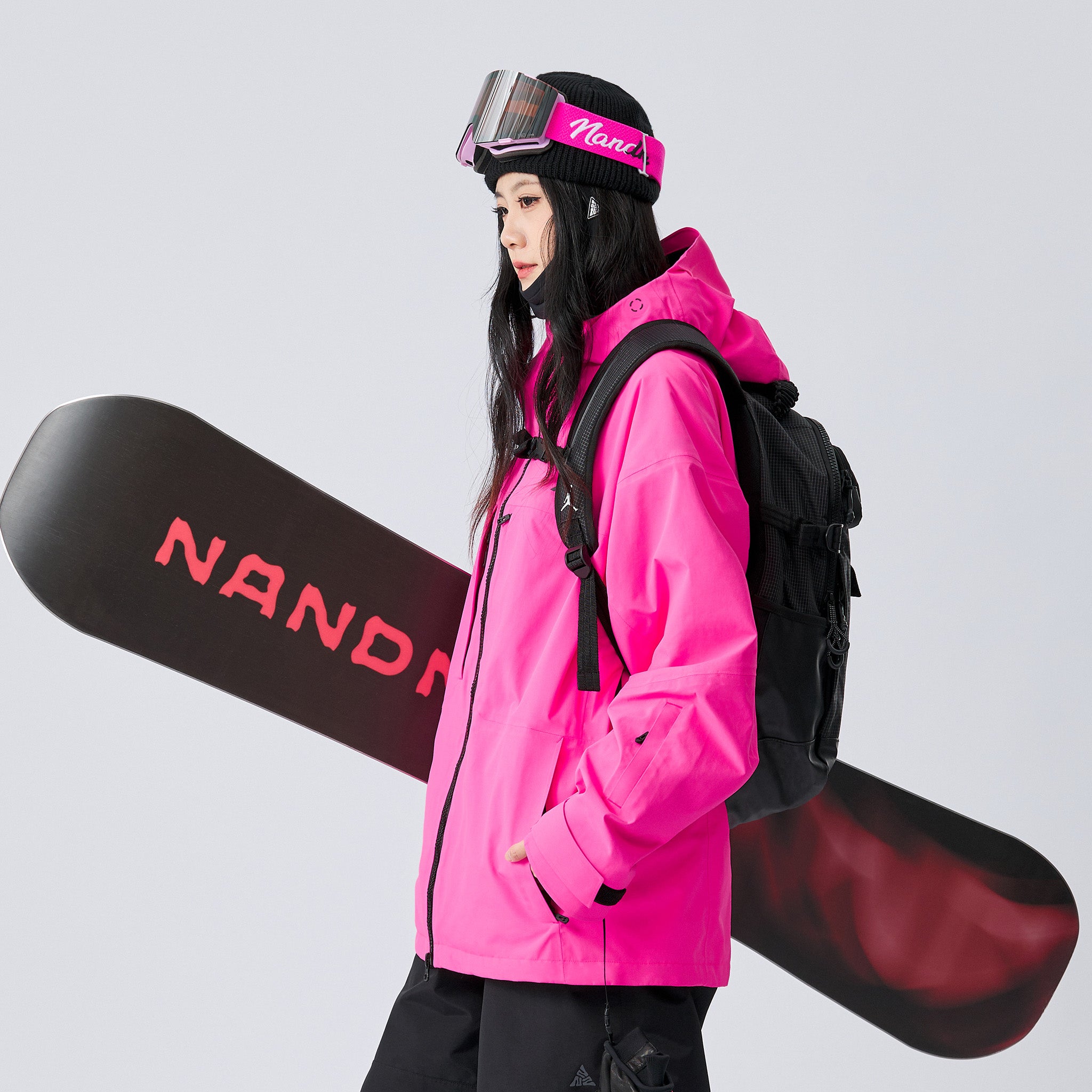 NANEND Waterproof 3L Ski Jacket for Unisex Outdoor Use