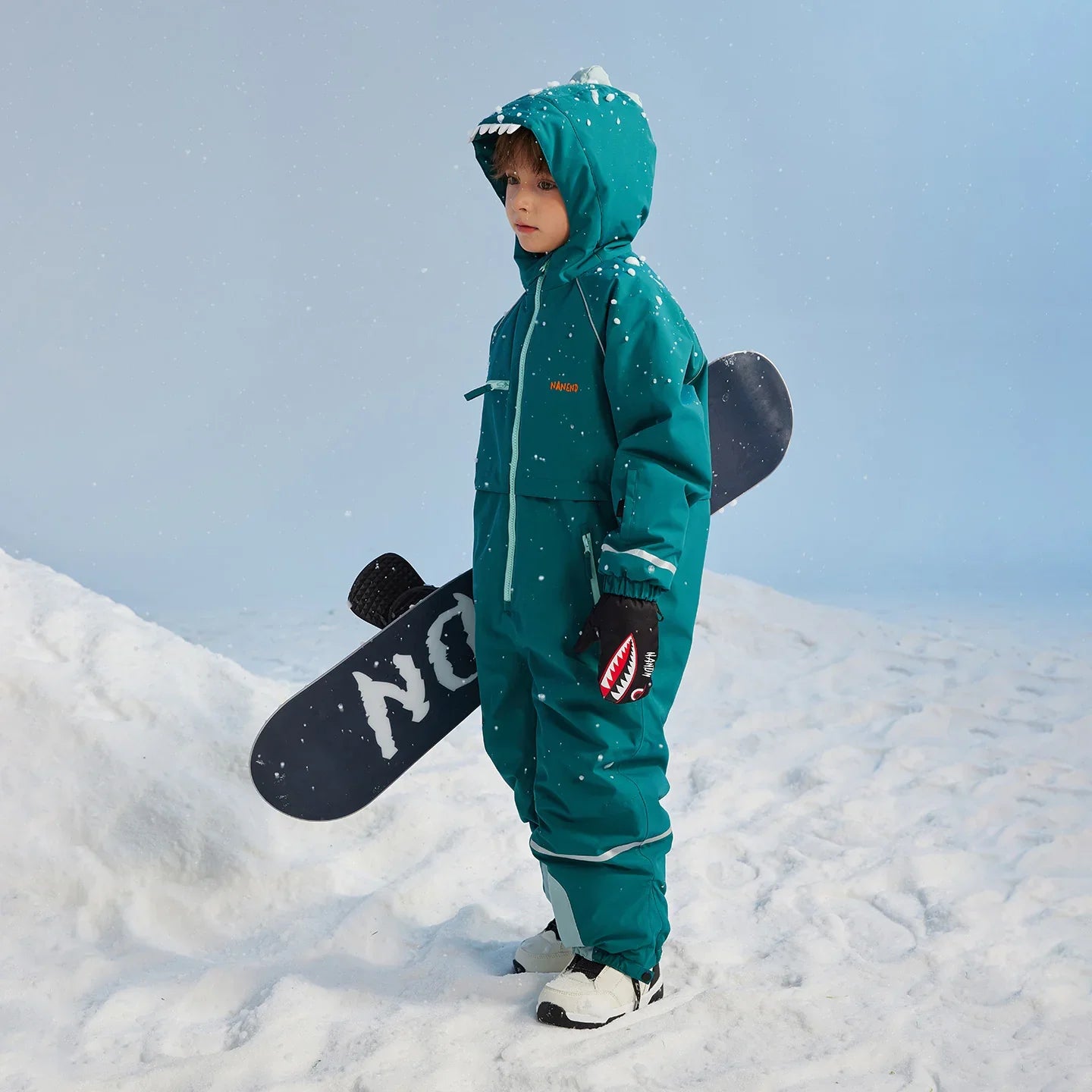 NANEND Warm & Waterproof Children's One-Piece Ski Suit for Boys and Girls