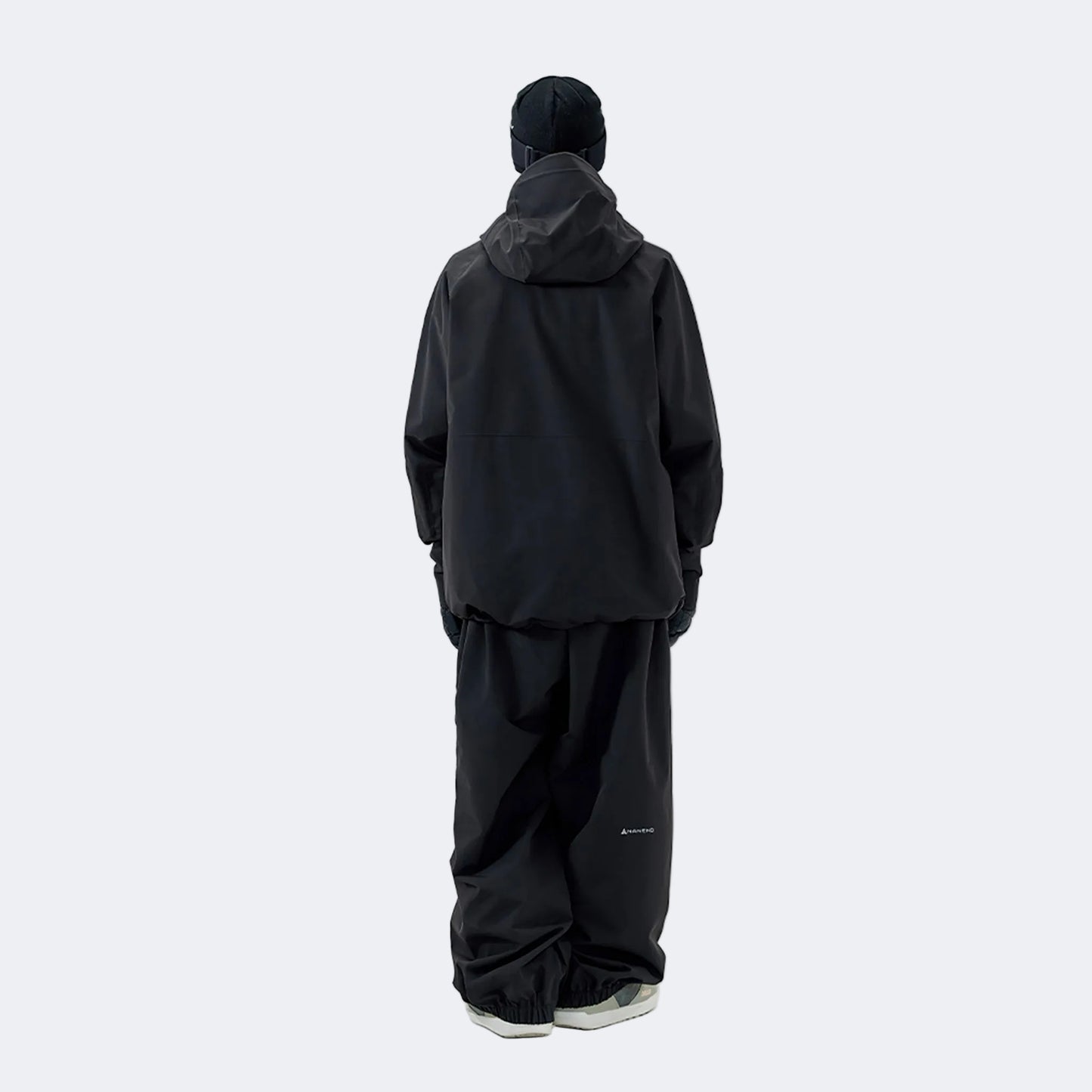 Black jacket + black pants