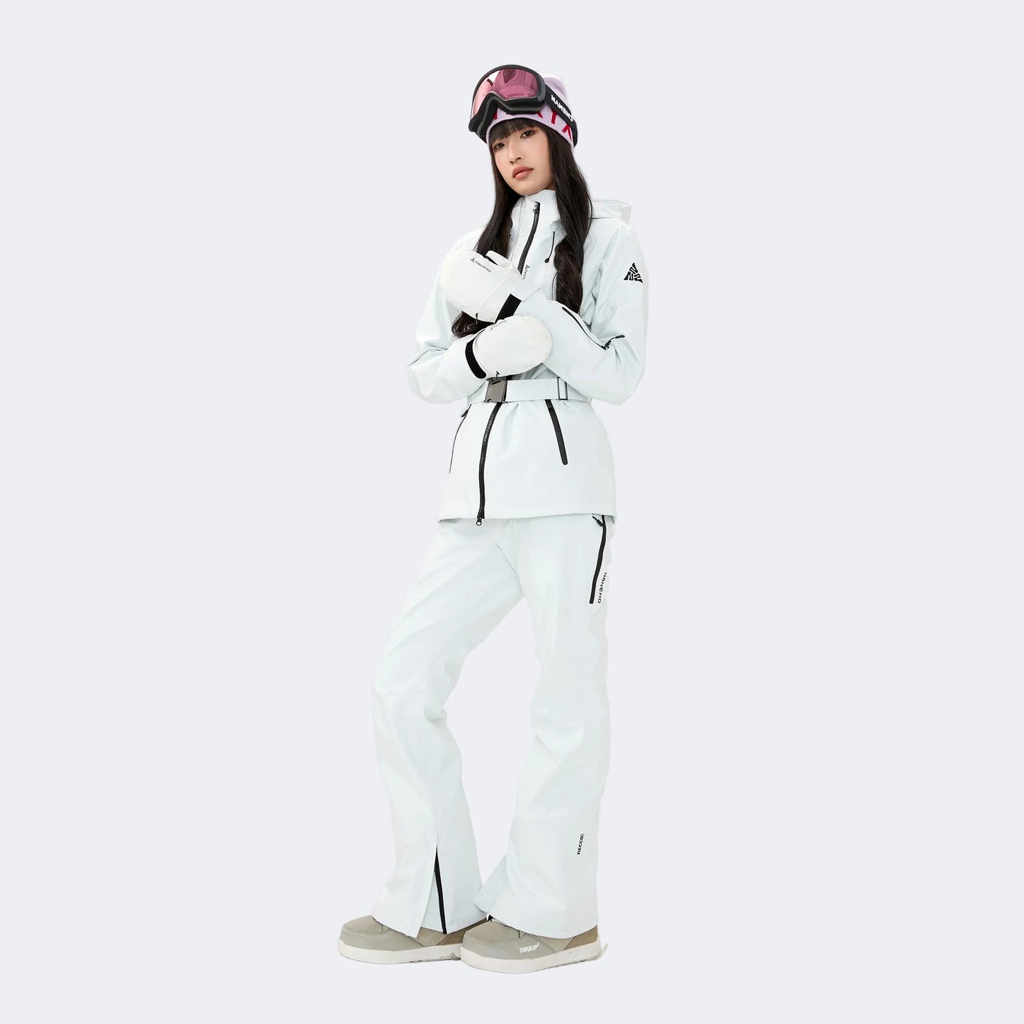 White jacket + white pants