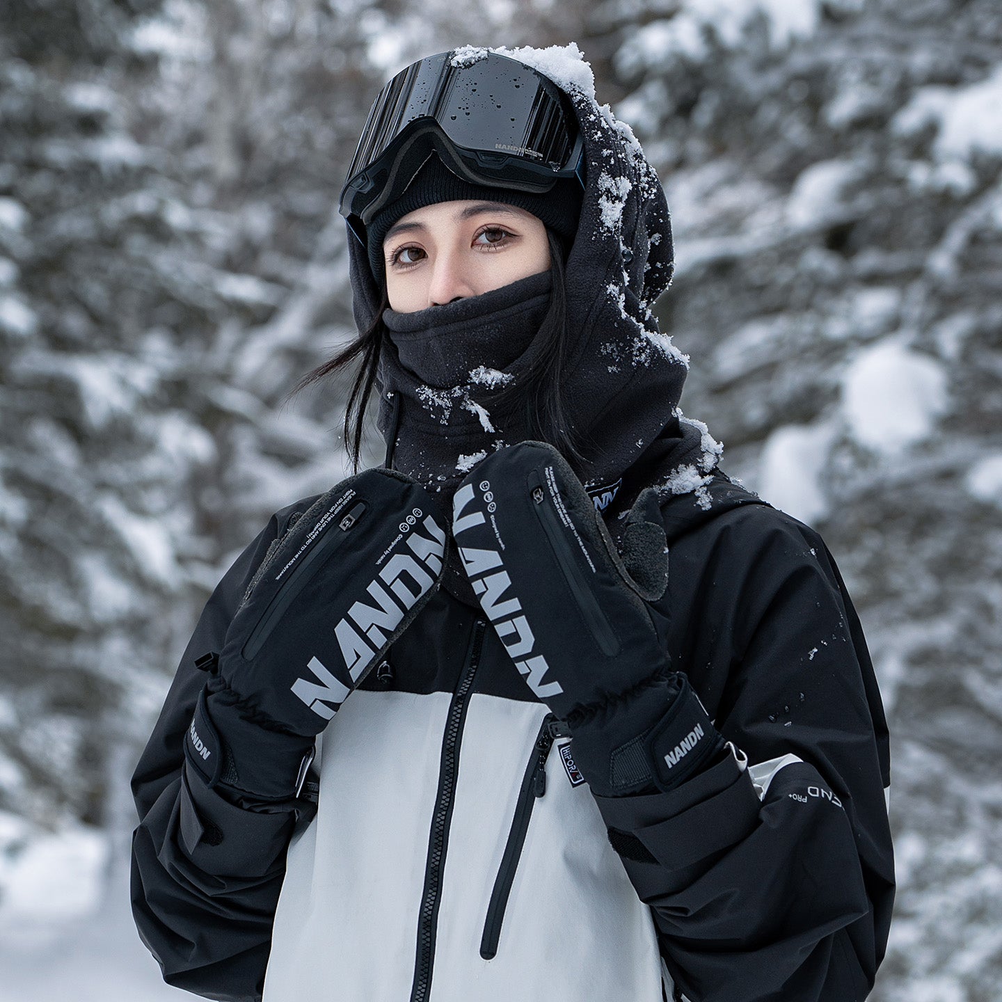 NANEND Built-in wrist support and stability, professional abrasion-resistant Kevlar ski gloves, unisex.