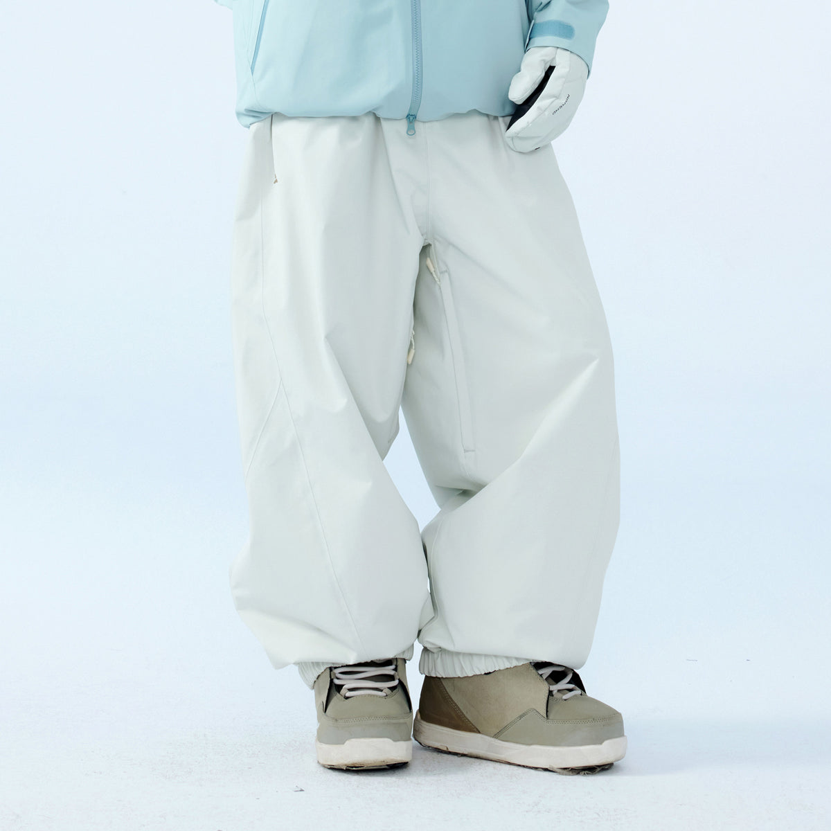 Waterproof Fleece-lined Loose-fit Insulated Snowboard Pants – Unisex