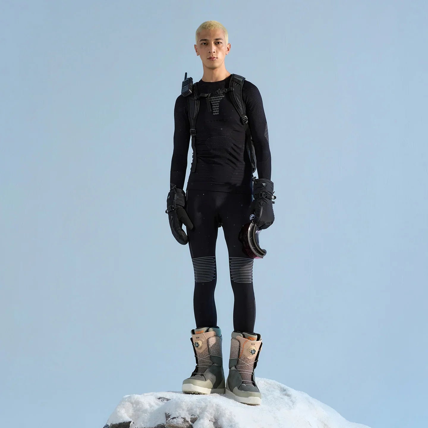 NANEND Professional Lycra Compression Ski Set for Men and Women-Insulated Basic Layer Quick-Drying