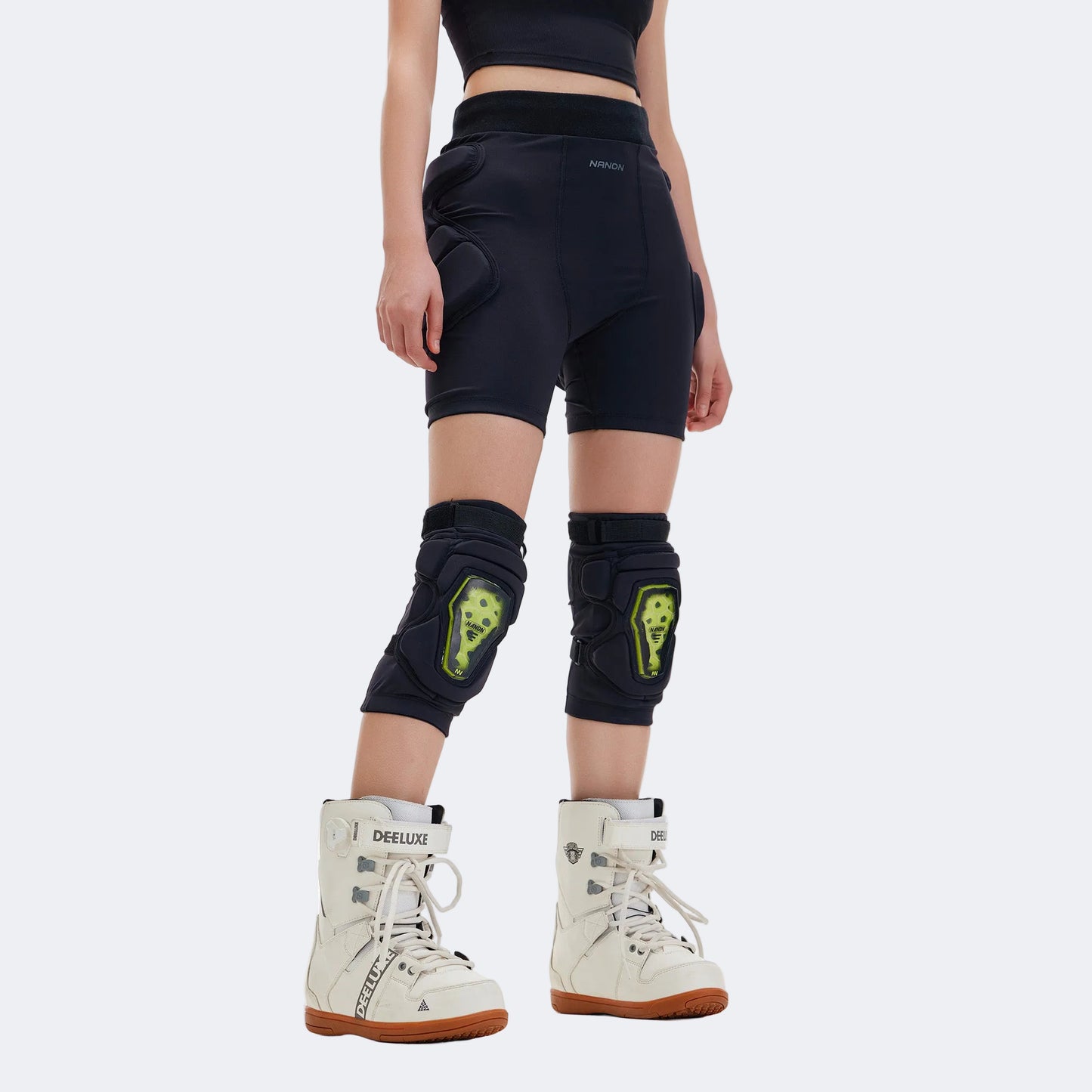 NANEND Innenprotektoren-Set für Hüfte und Knie für Einzel- und Doppelski, Unisex, Erwachsenengröße 