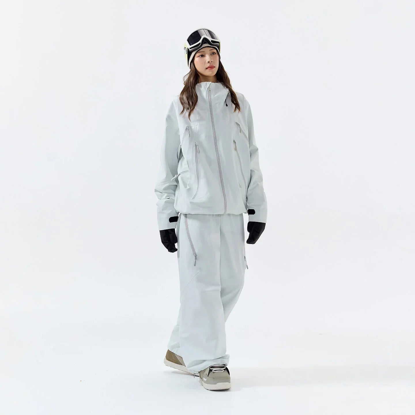 NANEND 3L Lightweight Windproof and Waterproof Ski Pants Free Fit - Unisex