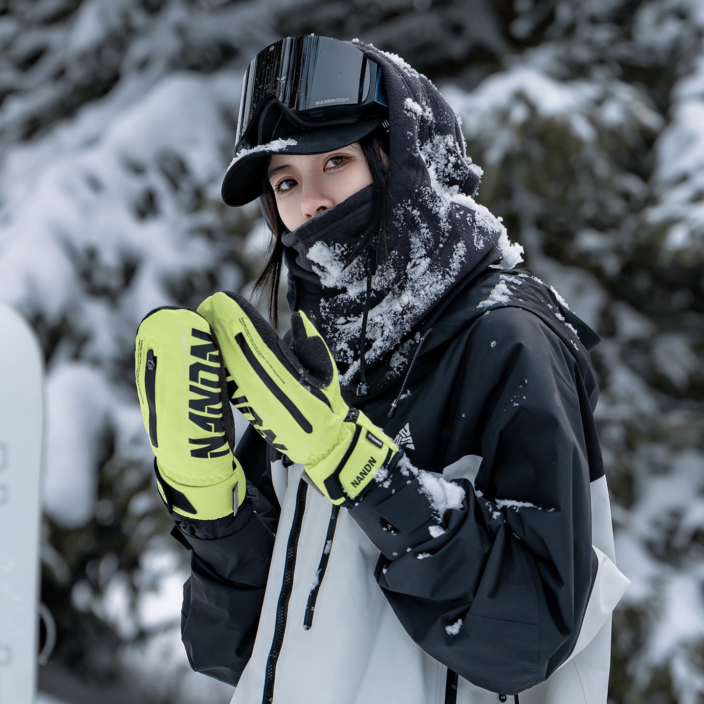 NANEND Built-in wrist support and stability, professional abrasion-resistant Kevlar ski gloves, unisex.