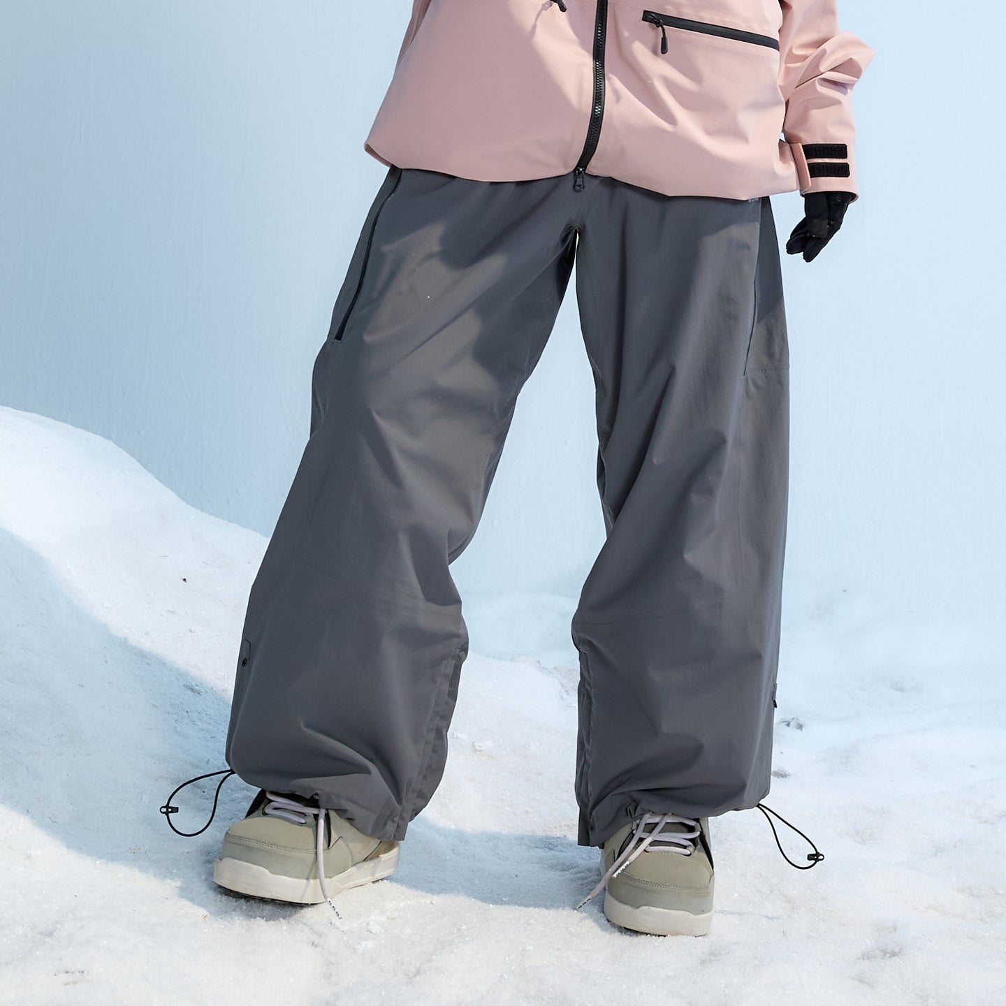 NANEND 3L New Fully Taped Waterproof, Breathable, Abrasion-Resistant Fleece Free Style Men's & Women's Ski Pants