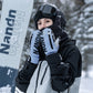 NANEND Built-in wrist support and stability, professional abrasion-resistant Kevlar ski gloves, unisex.