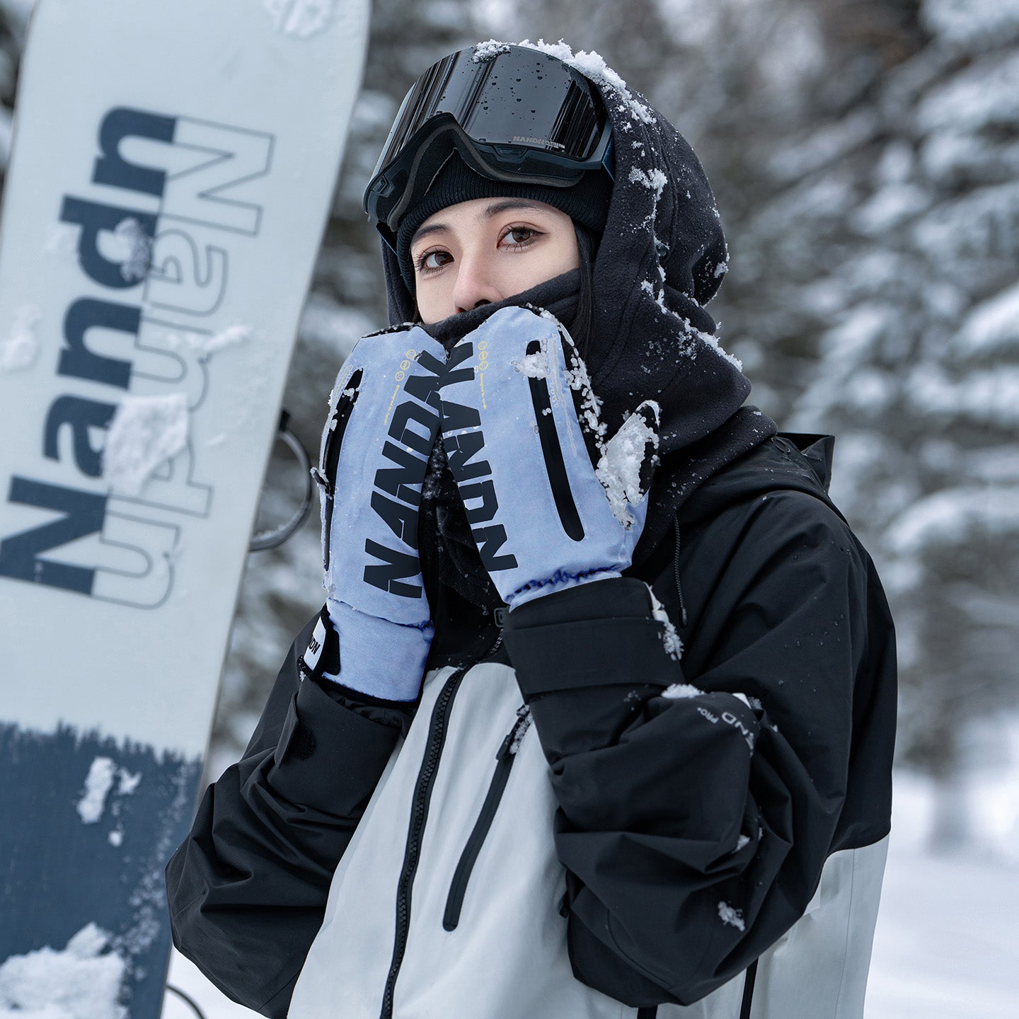 NANEND Built-in wrist support and stability, professional abrasion-resistant Kevlar ski gloves, unisex.