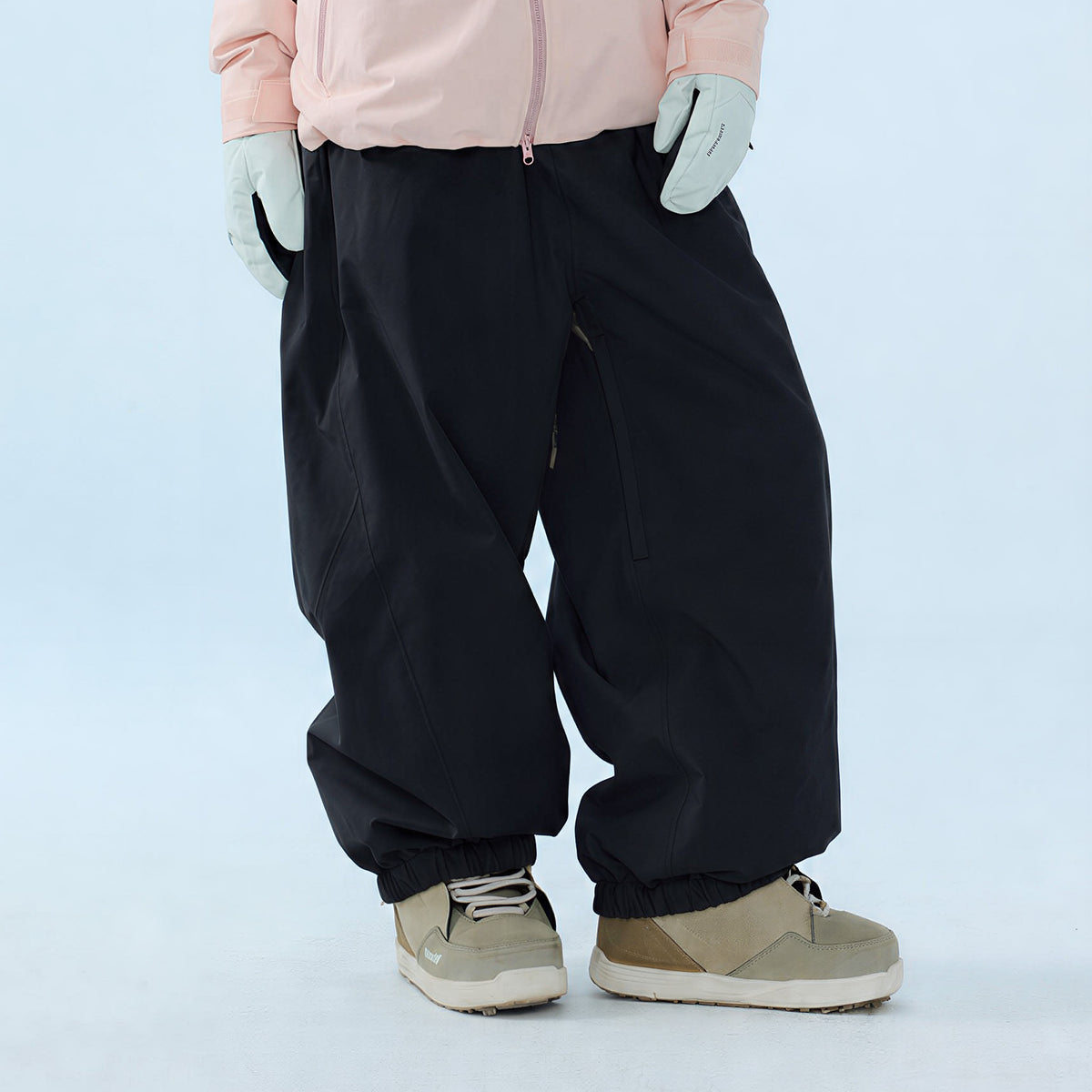 Waterproof Fleece-lined Loose-fit Insulated Snowboard Pants – Unisex