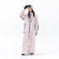 NANEND 3L Loose Waterproof Pink Ski Suit Set - detail