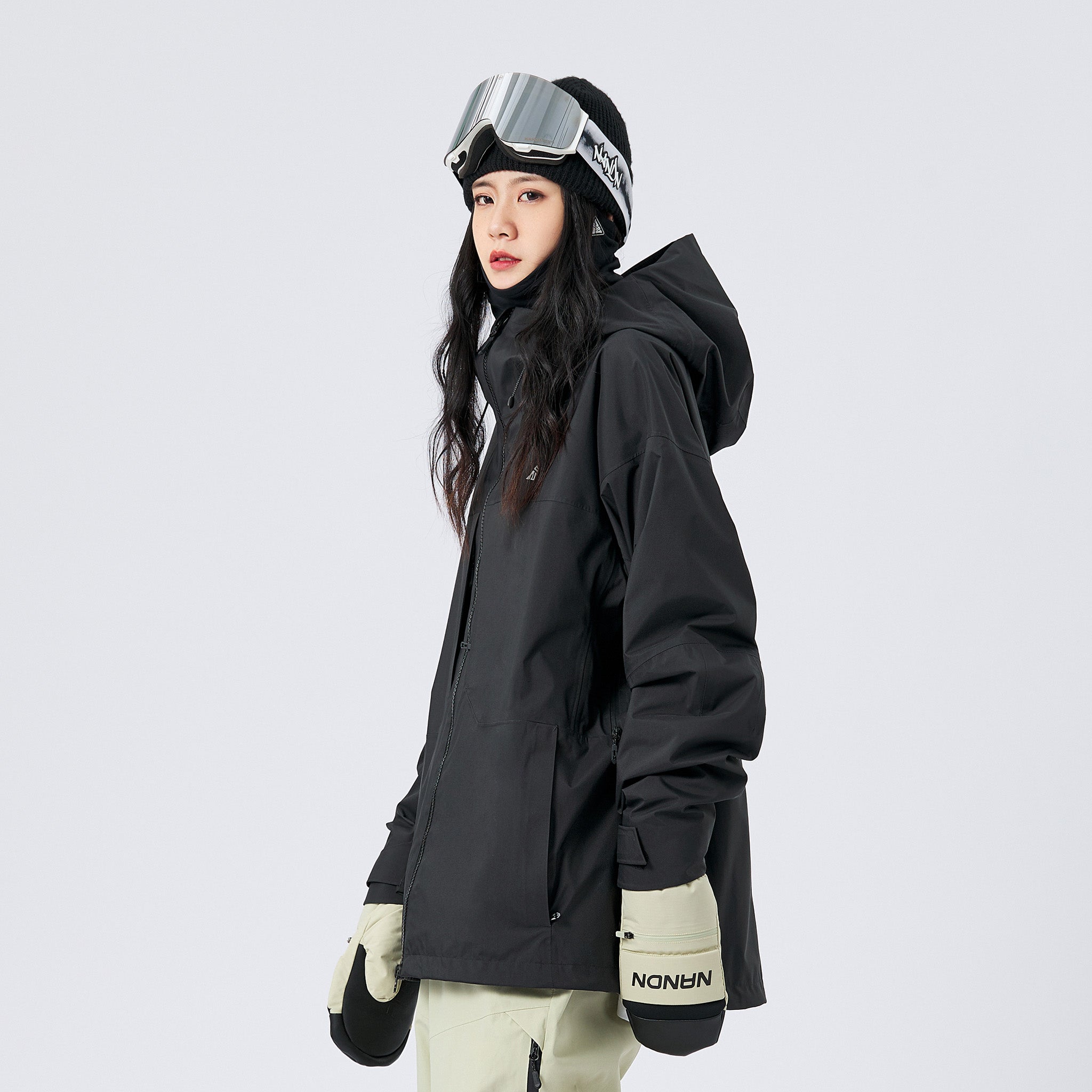 NANEND Waterproof 3L Ski Jacket for Unisex Outdoor Use