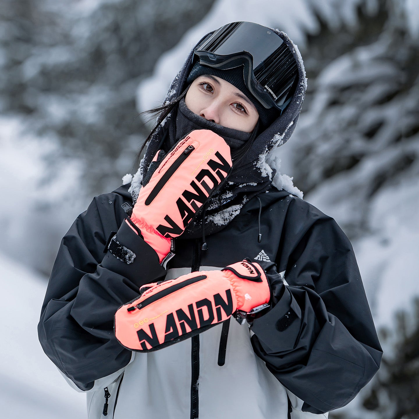 NANEND Built-in wrist support and stability, professional abrasion-resistant Kevlar ski gloves, unisex.
