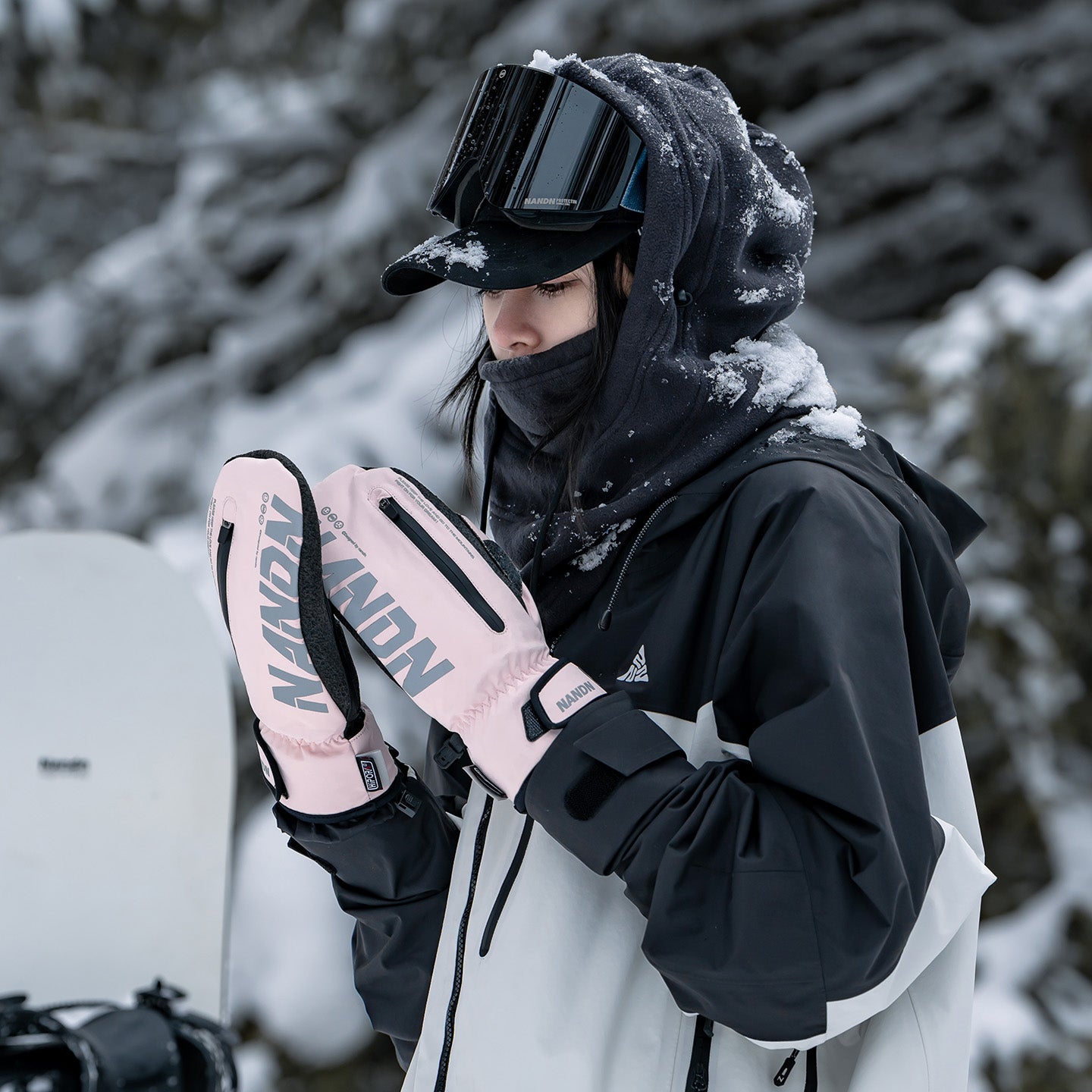 NANEND Built-in wrist support and stability, professional abrasion-resistant Kevlar ski gloves, unisex.