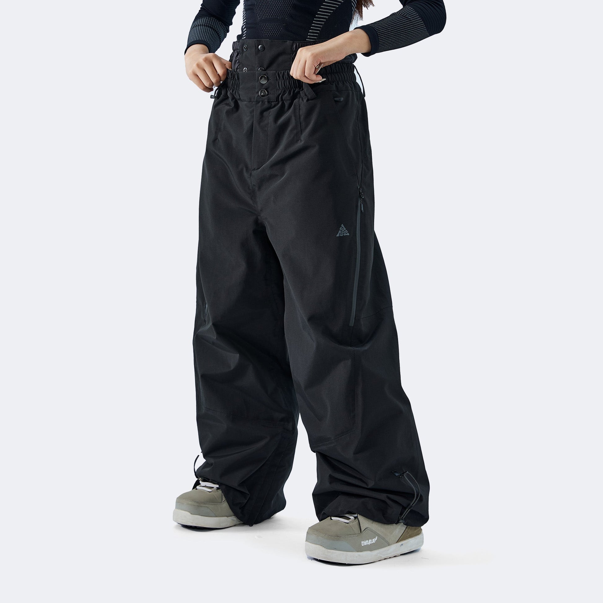 3L Waterproof and Durable Fleece-Lined Ski Pants-Unisex - NANEND