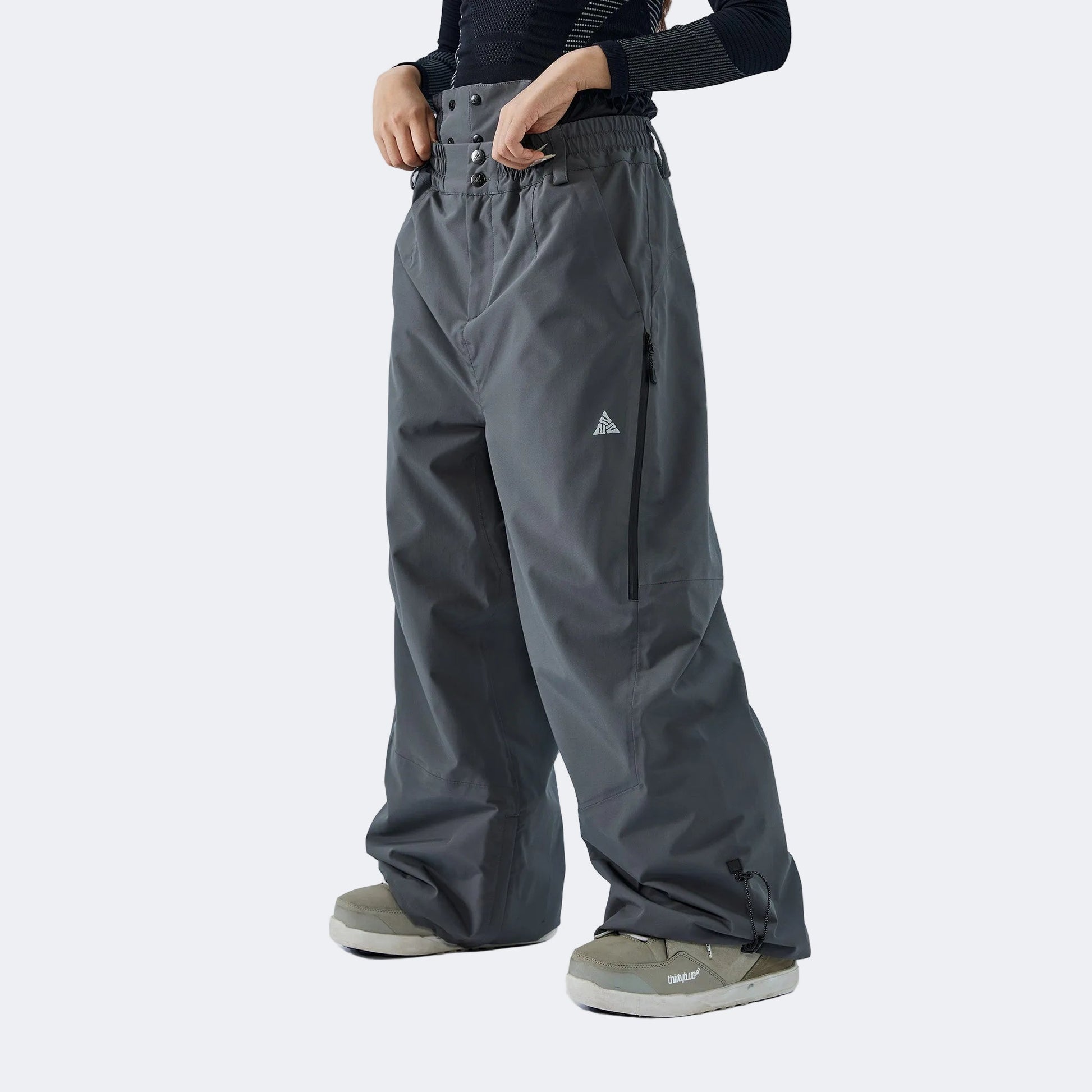 3L Waterproof and Durable Fleece-Lined Ski Pants-Unisex - NANEND