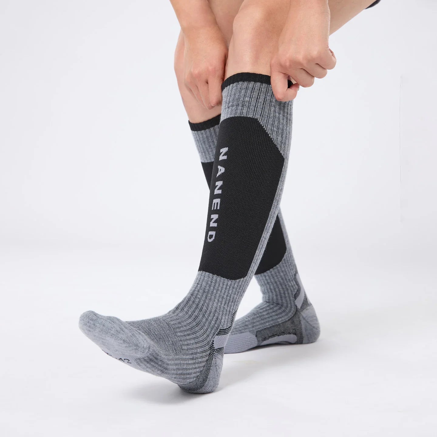 NANEND New Merino wool snow mountain style thickened warm sports socks