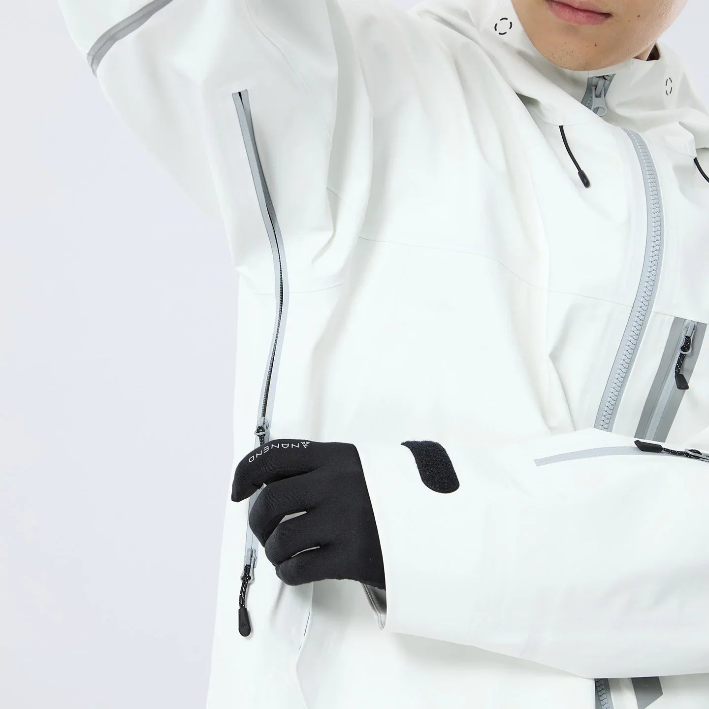 NANEND New 3L hard-shell waterproof reflective design & includes RECCO ski jacket -Unisex