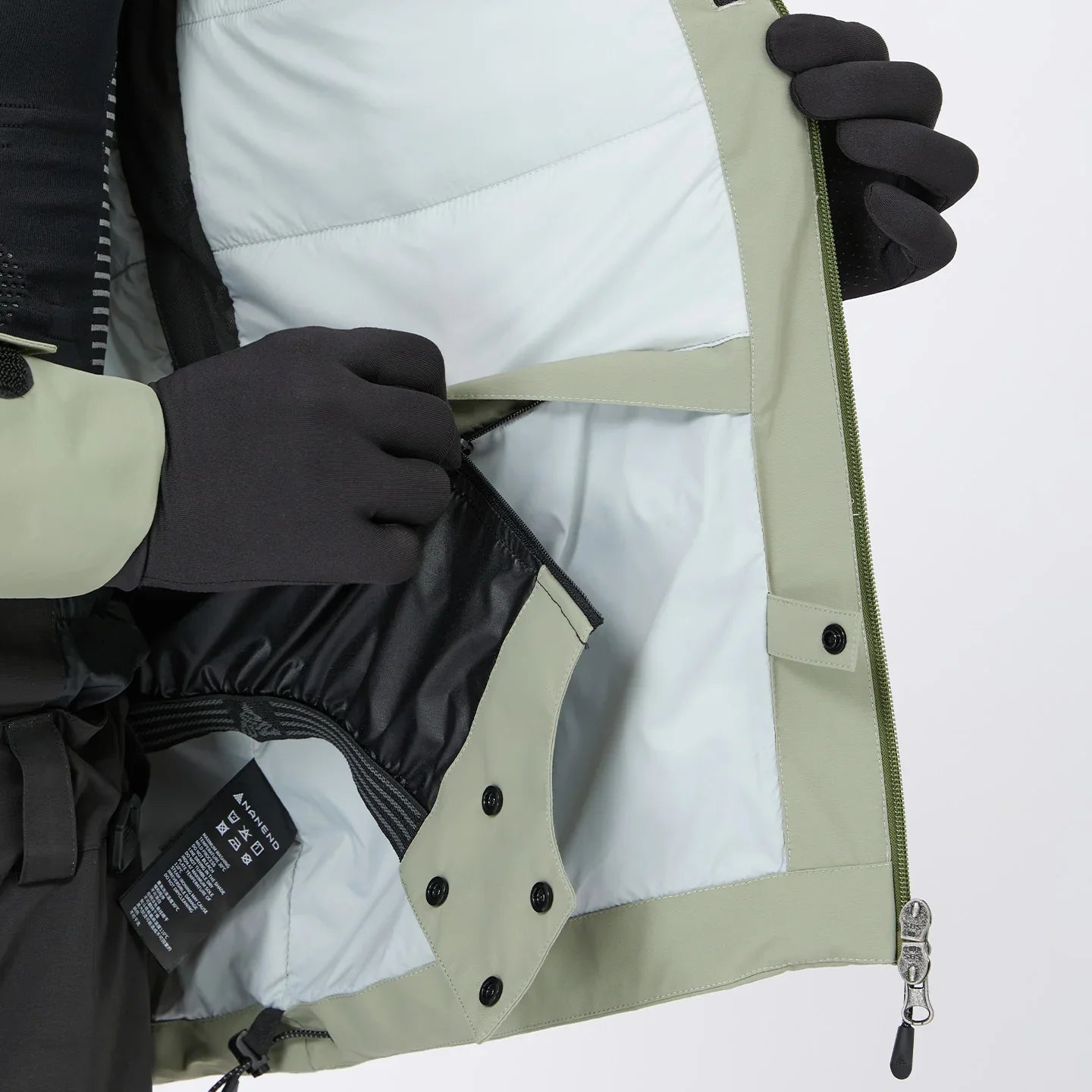 NANEND New 3L Partitioned Cotton-lined Waterproof and Warm Ski Jacket -Unisex